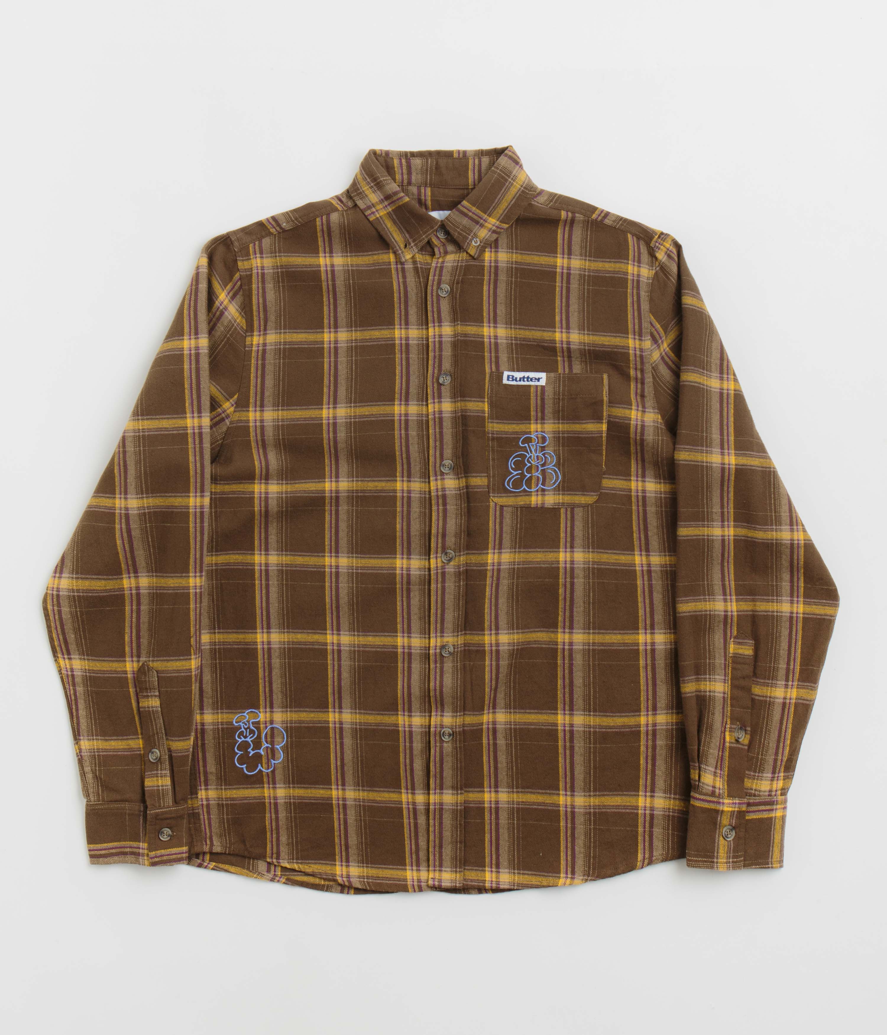 Butter Goods Bugs Flannel Shirt - Chestnut