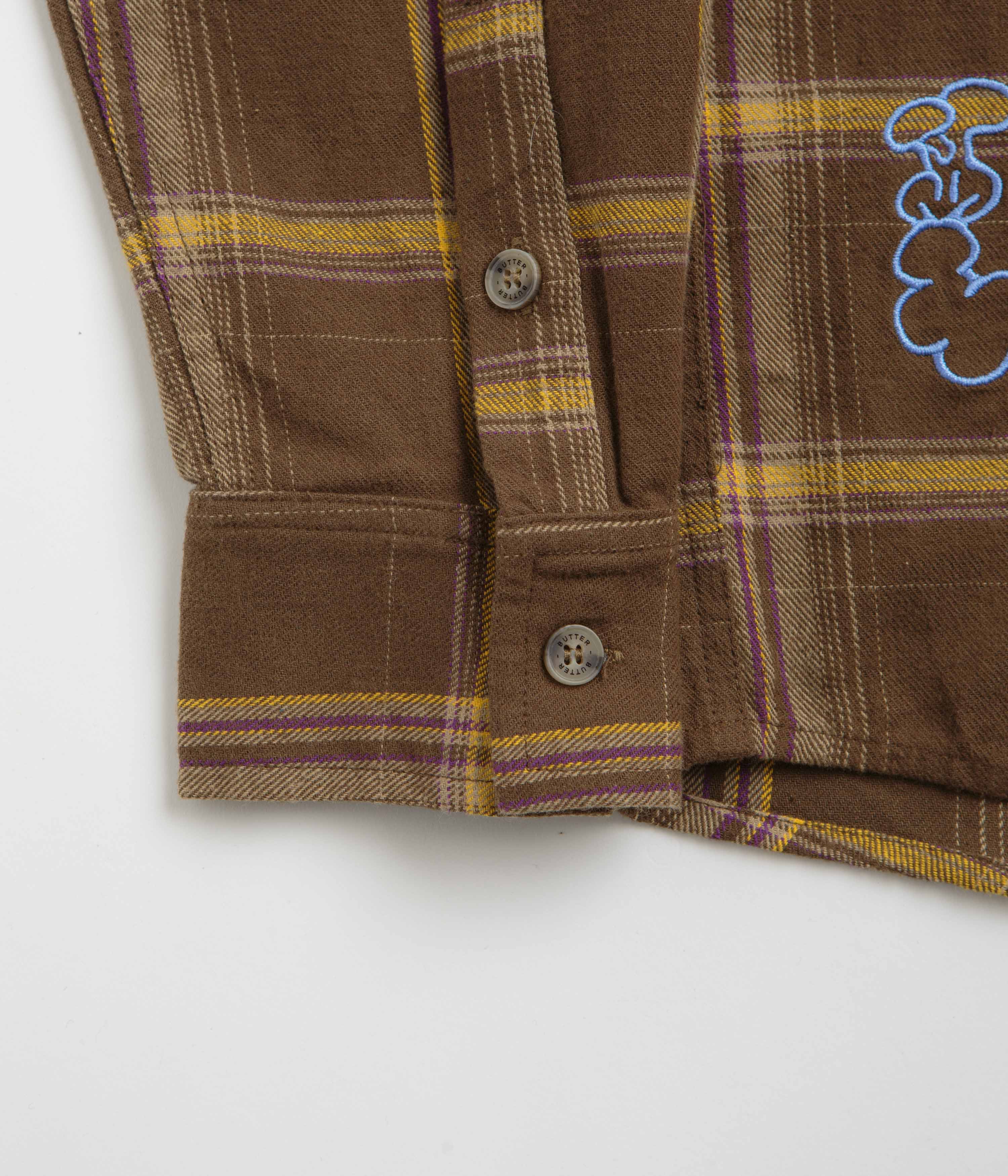 Butter Goods Bugs Flannel Shirt - Chestnut - Image 2