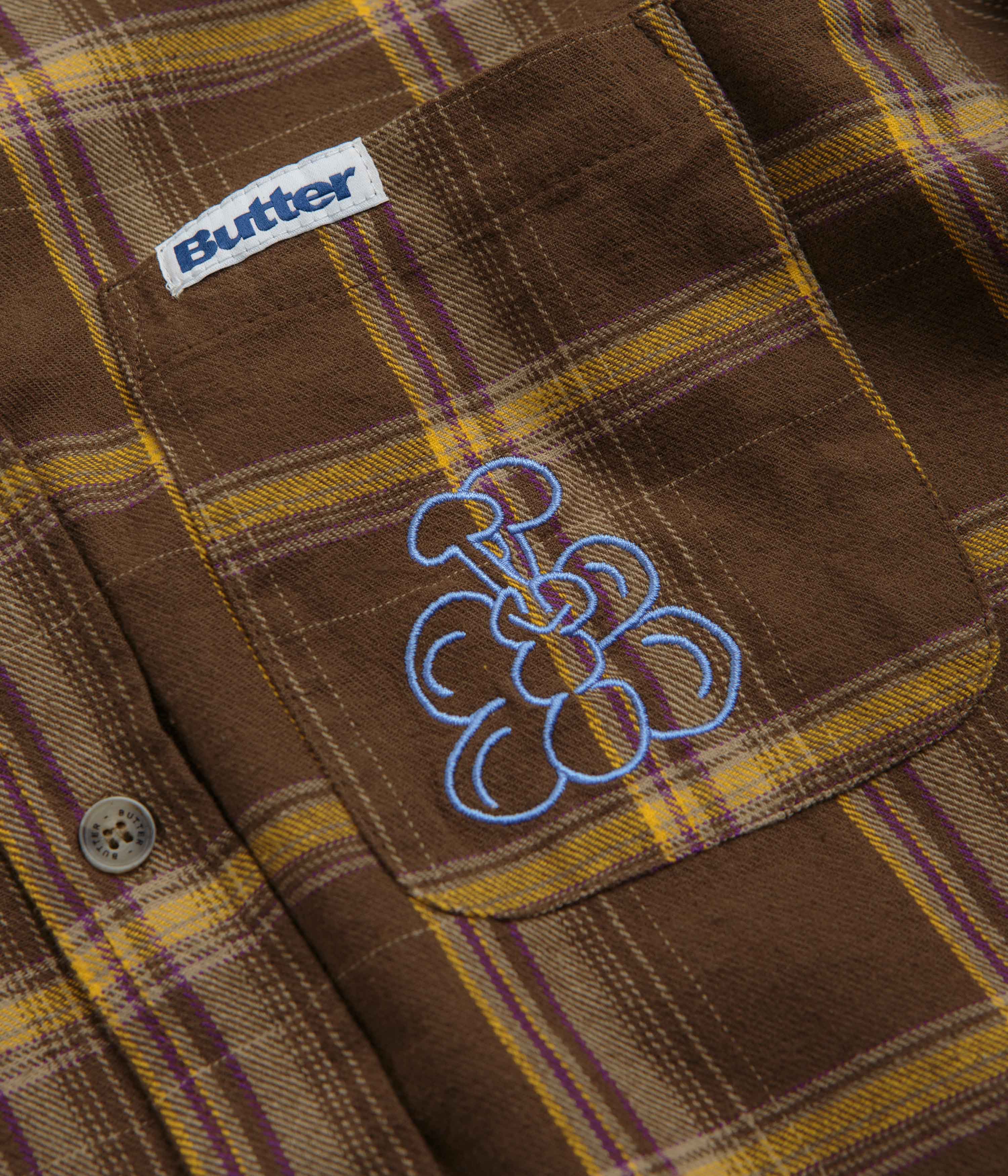 Butter Goods Bugs Flannel Shirt - Chestnut - Image 3