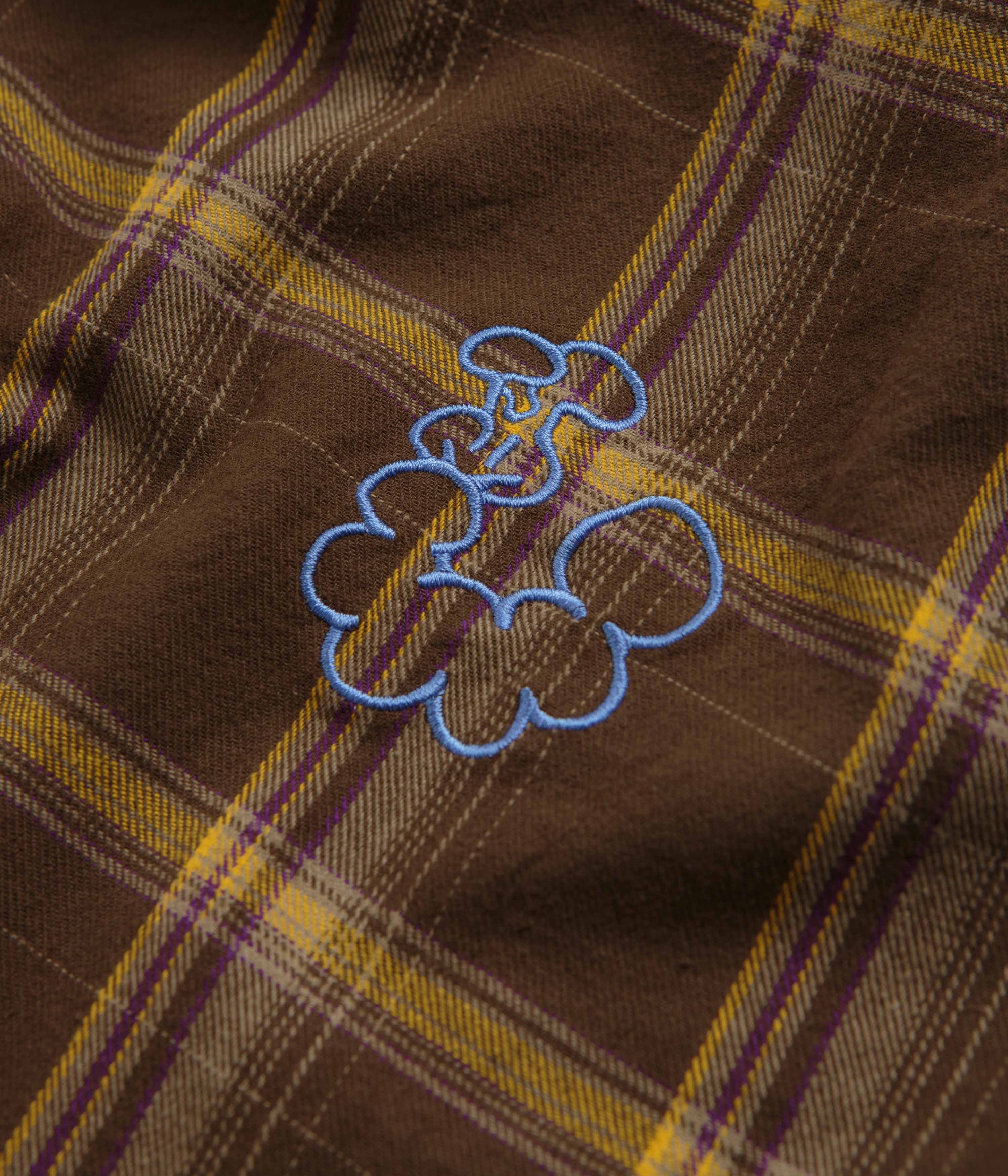 Butter Goods Bugs Flannel Shirt - Chestnut - Image 5
