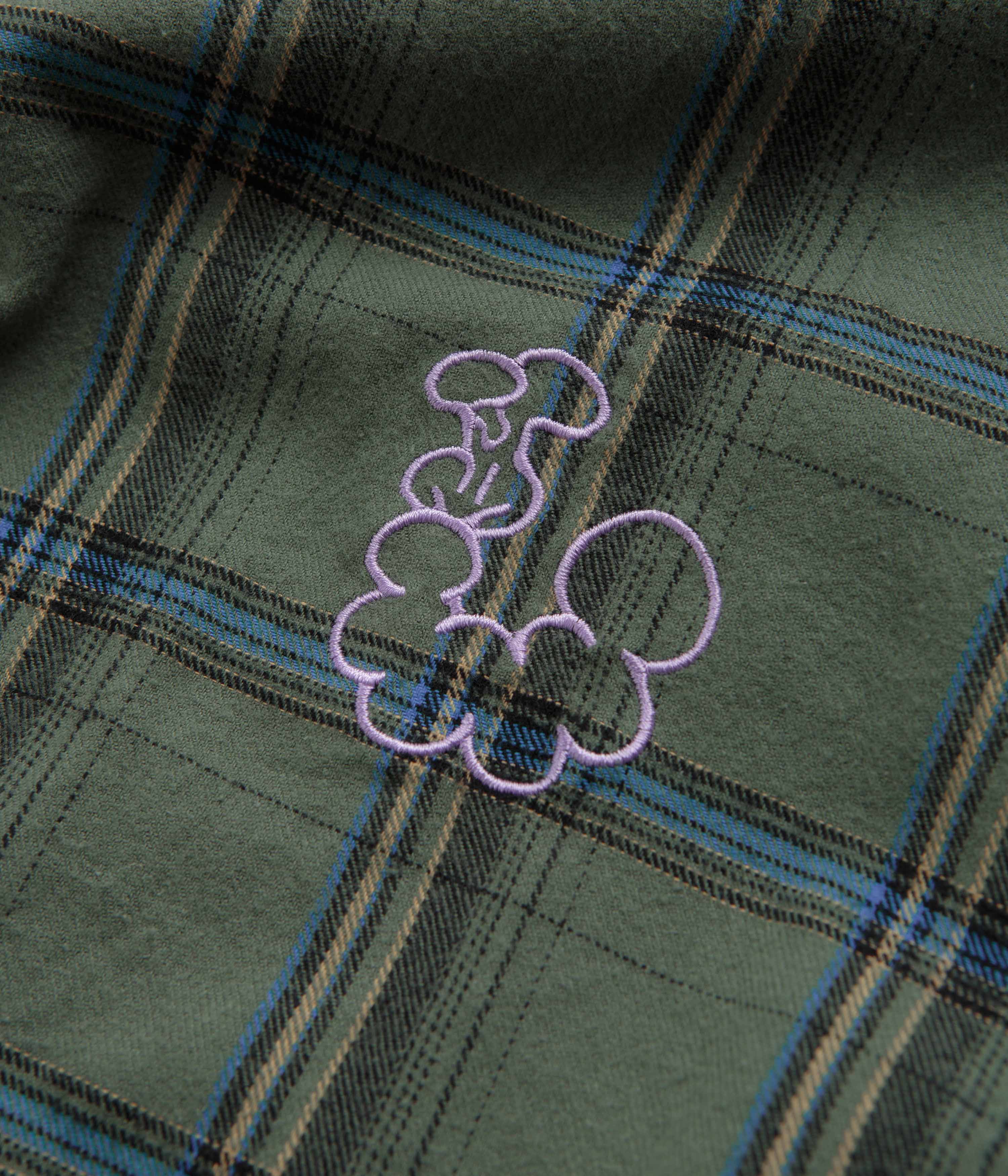 Butter Goods Bugs Flannel Shirt - Sage - Image 5