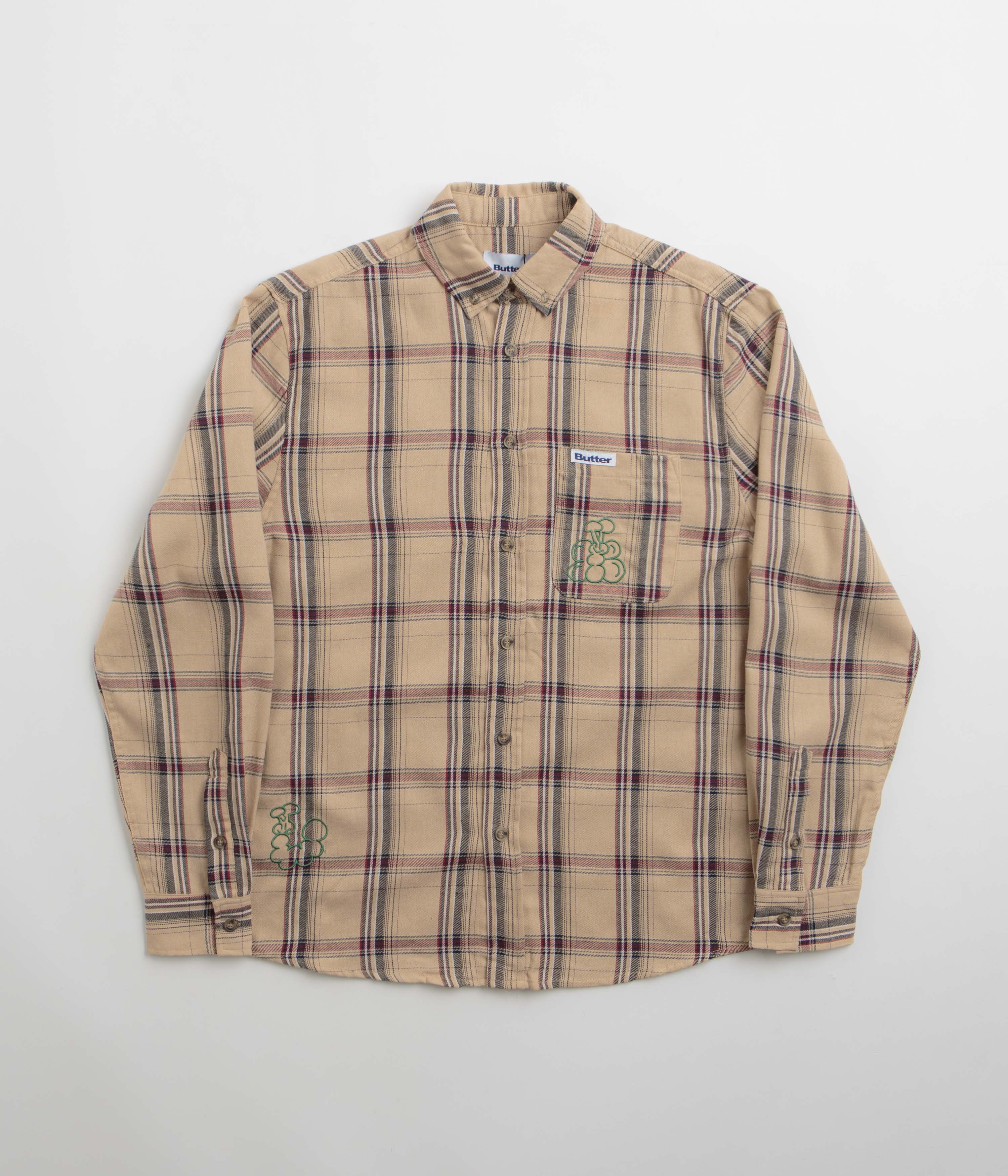 Butter Goods Bugs Flannel Shirt - Tan