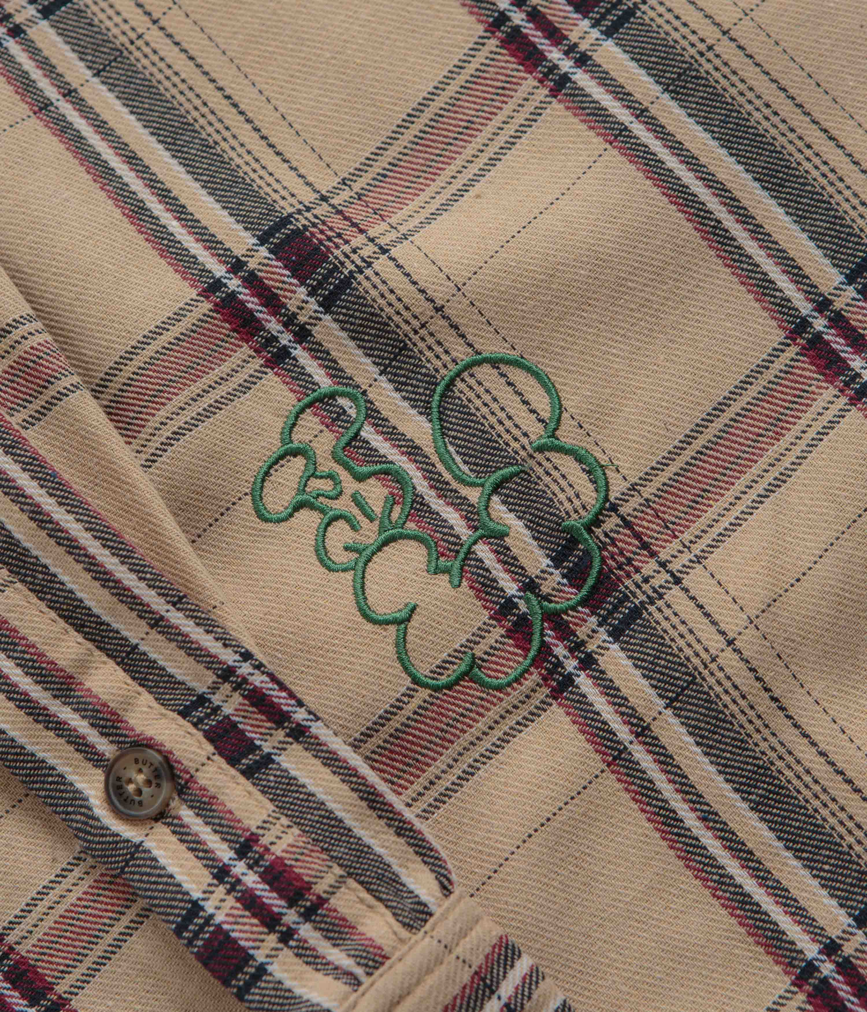 Butter Goods Bugs Flannel Shirt - Tan - Image 3