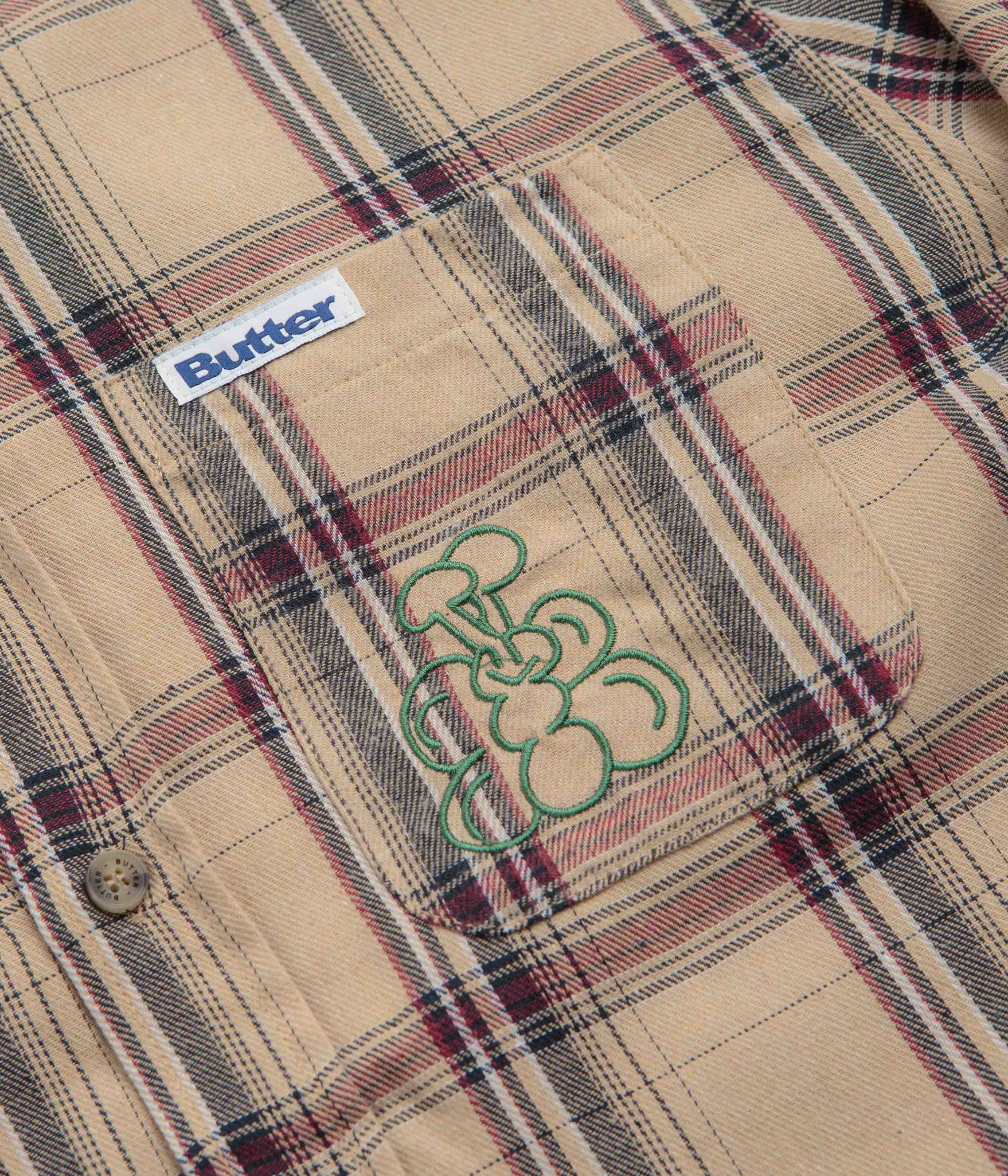 Butter Goods Bugs Flannel Shirt - Tan - Image 4