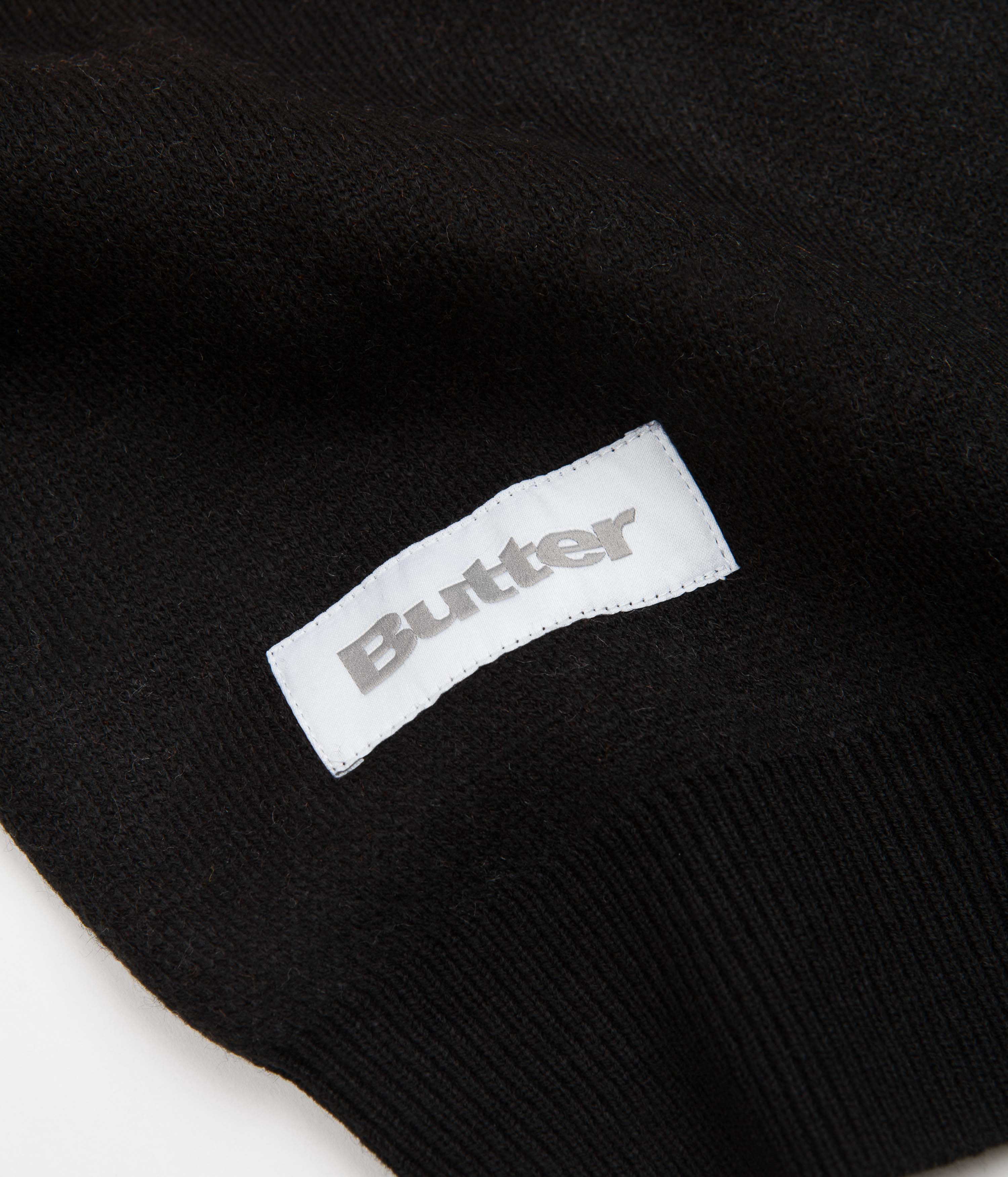 Butter Goods Butterfly Knit Crewneck Sweatshirt - Black - Image 3