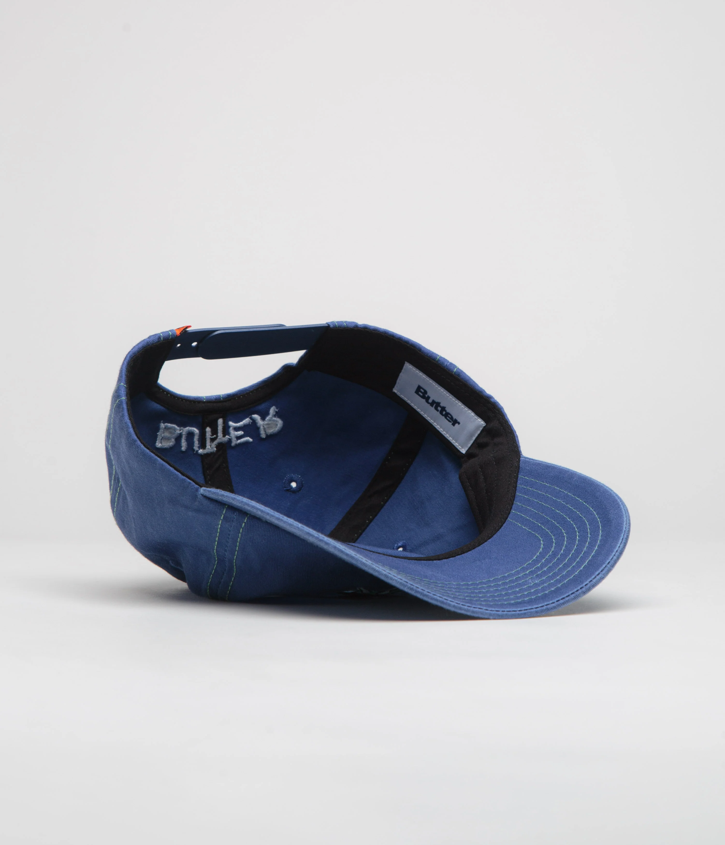 Butter Goods Canine 5 Panel Cap - Washed Navy - Image 4