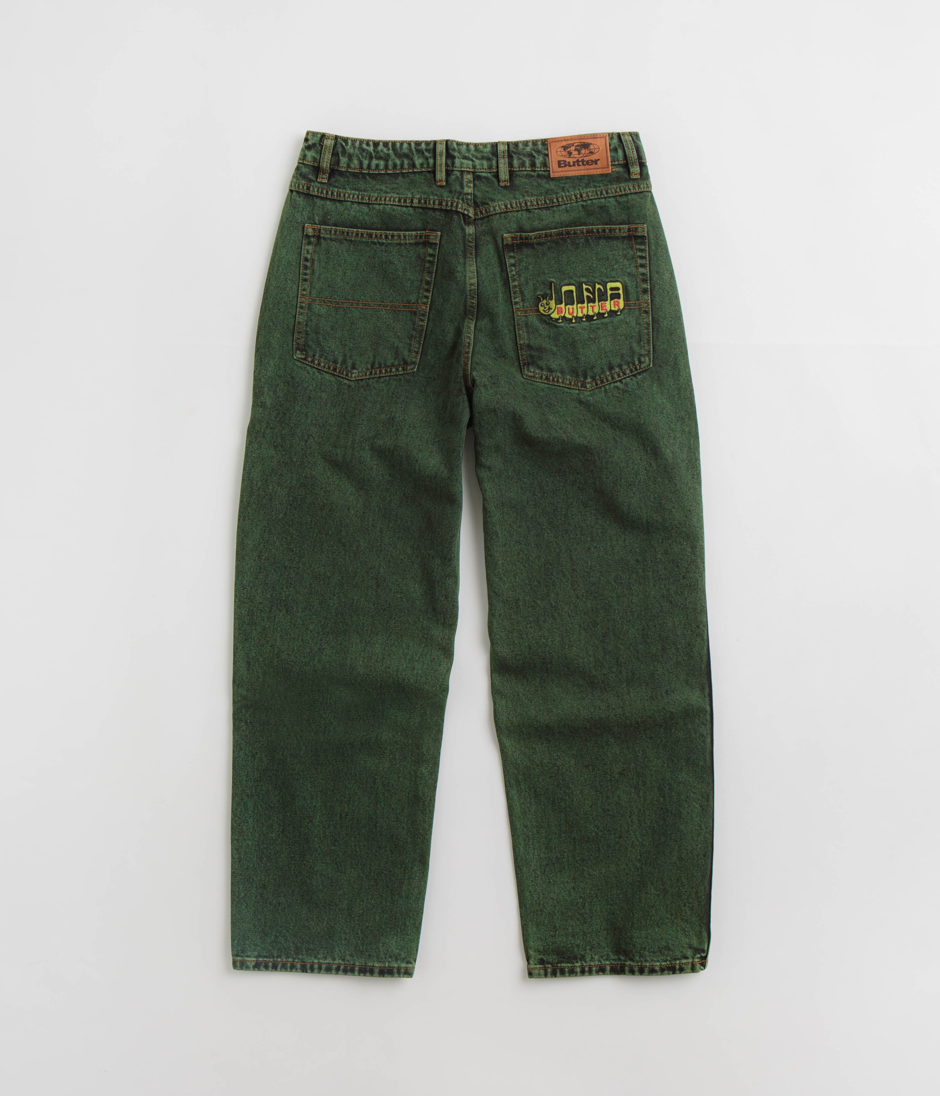 Butter Goods Caterpillar Jeans - Army Wash - Image 3