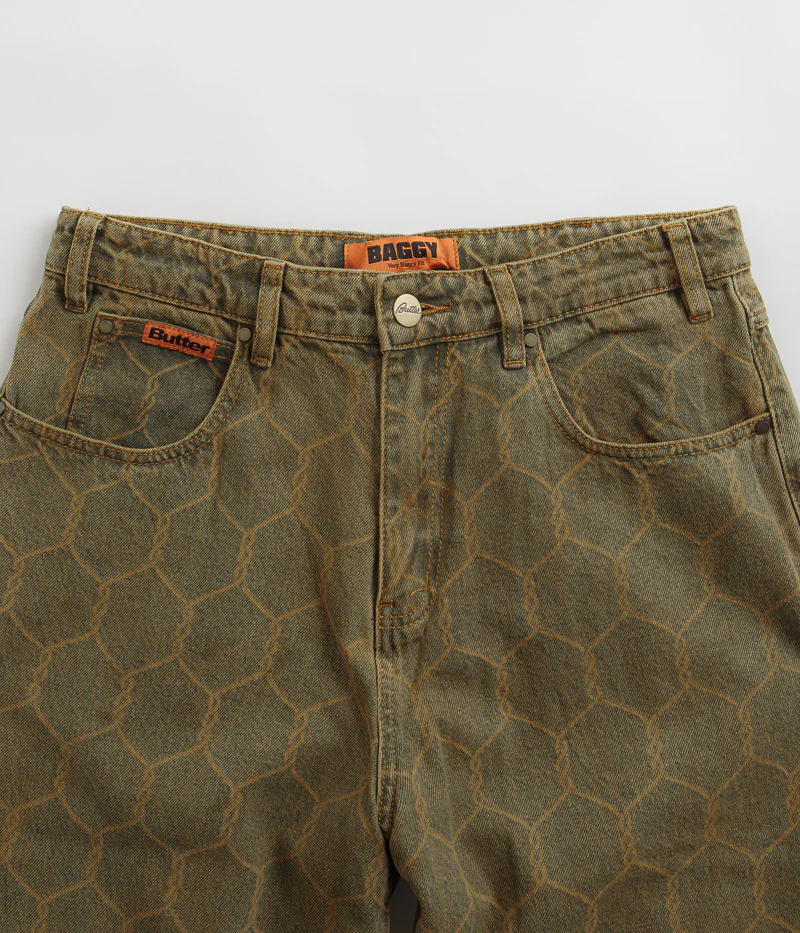 Butter Goods Chain Link Jeans - Washed Brown - Image 4