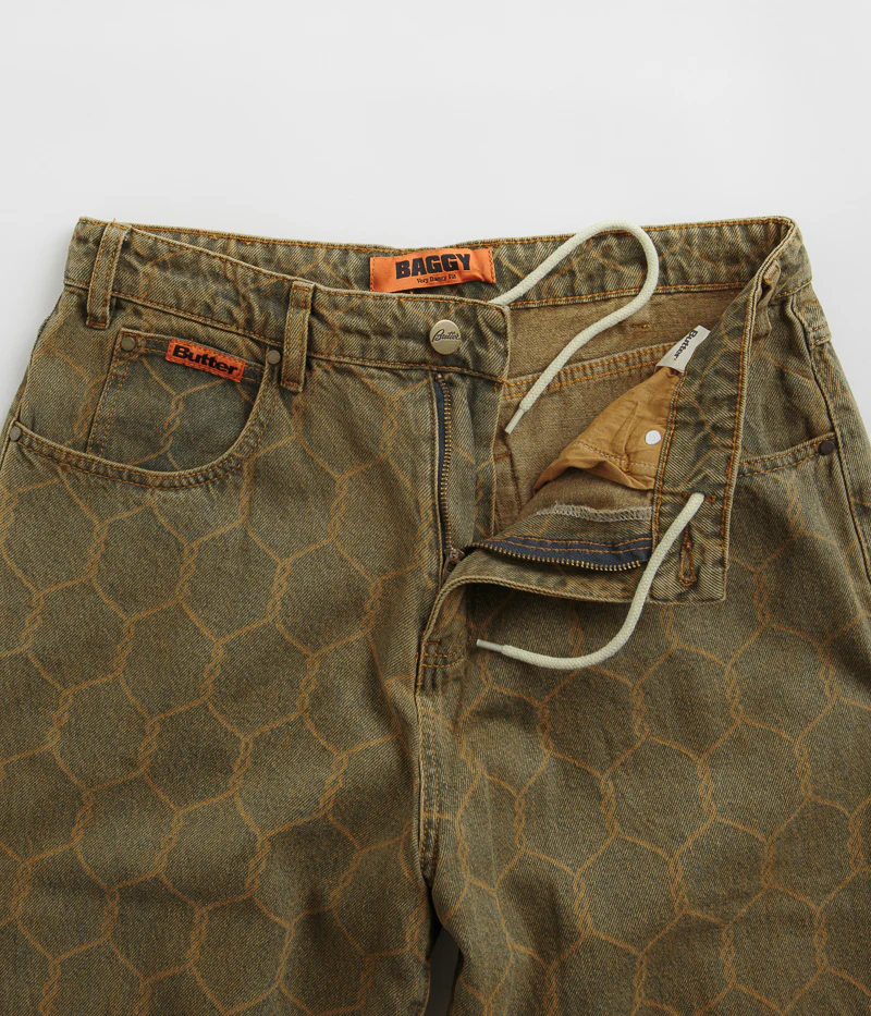 Butter Goods Chain Link Jeans - Washed Brown - Image 5