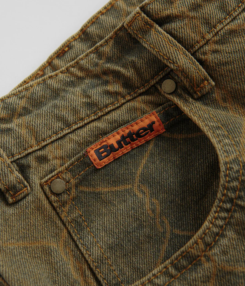 Butter Goods Chain Link Jeans - Washed Brown - Image 7