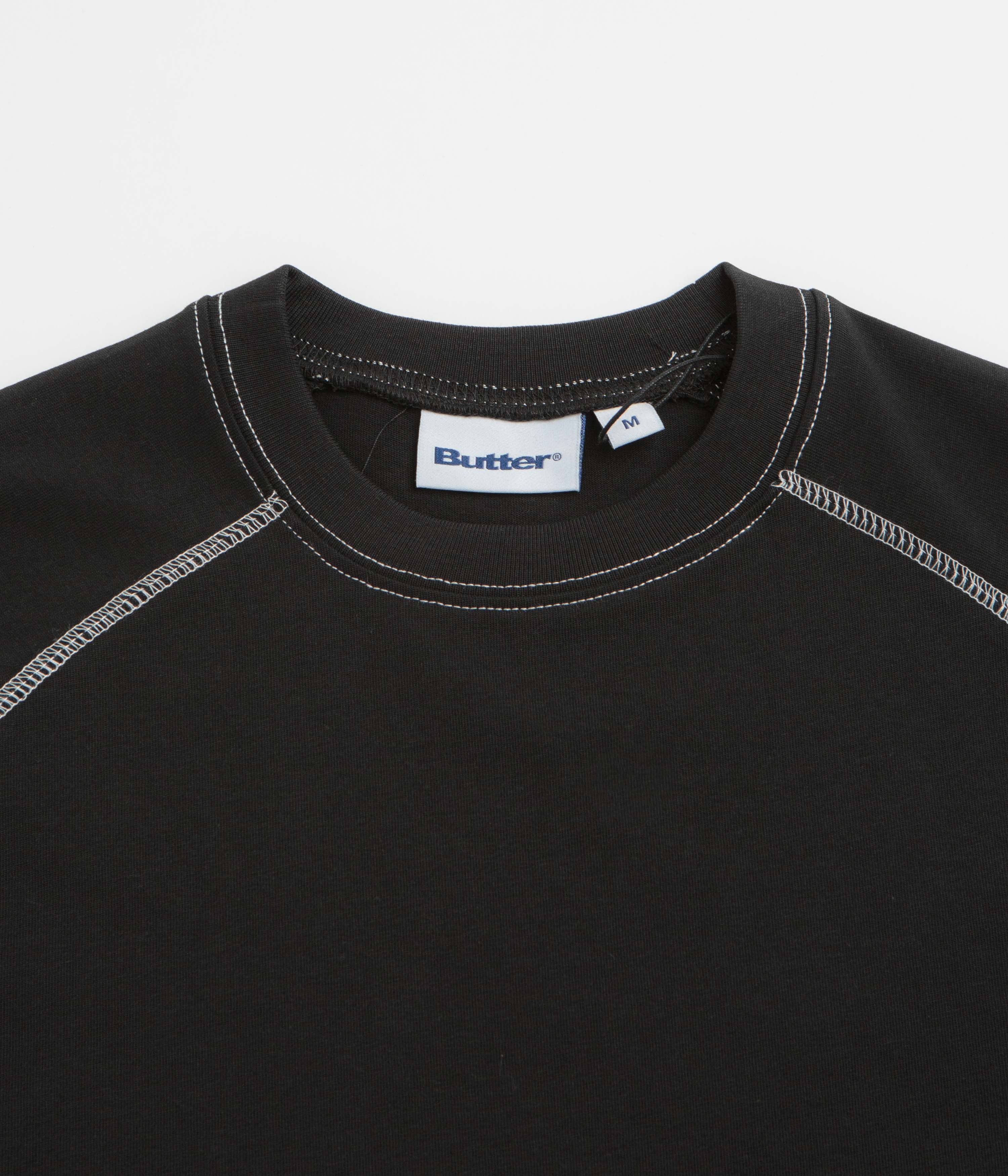 Butter Goods Cliff Contrast T-Shirt - Black - Image 2