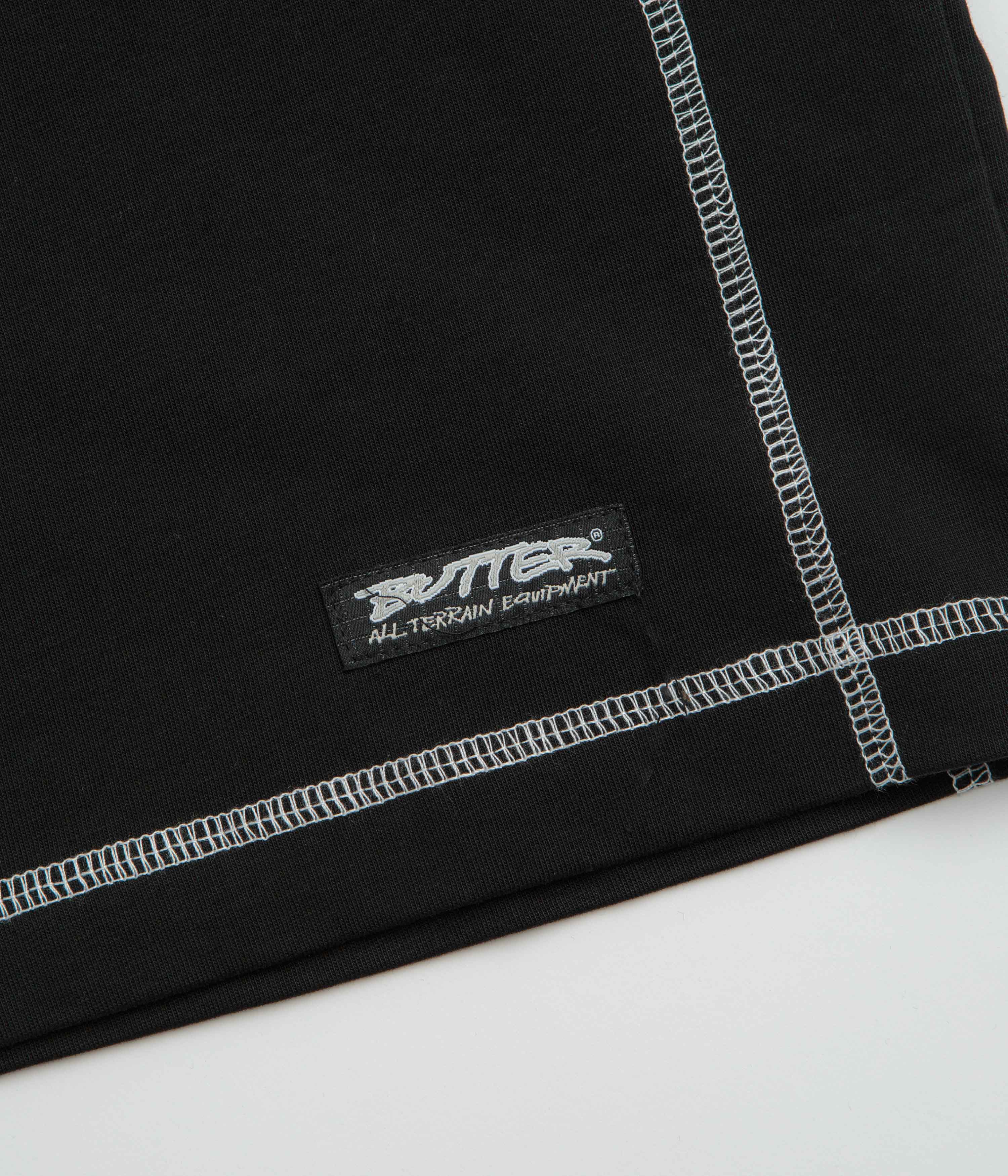Butter Goods Cliff Contrast T-Shirt - Black - Image 3