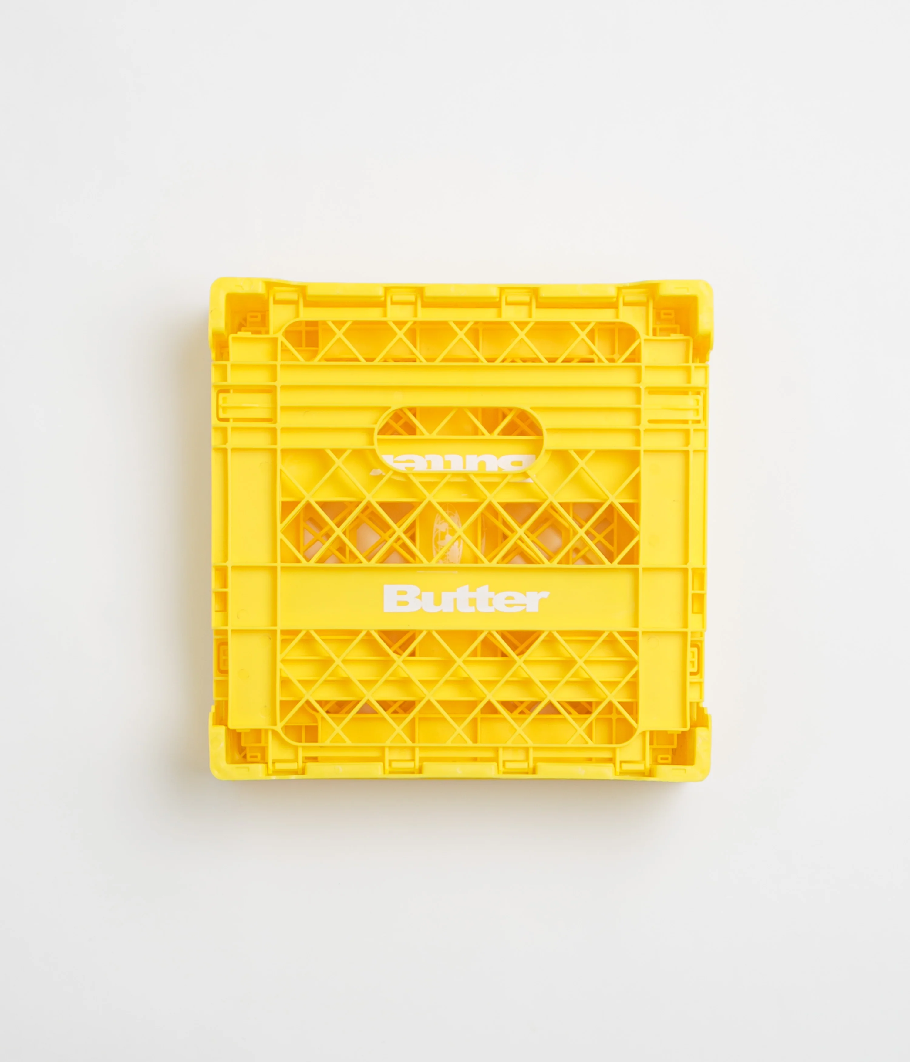 Butter Goods Collapsable Record Crate - Yellow - Image 3