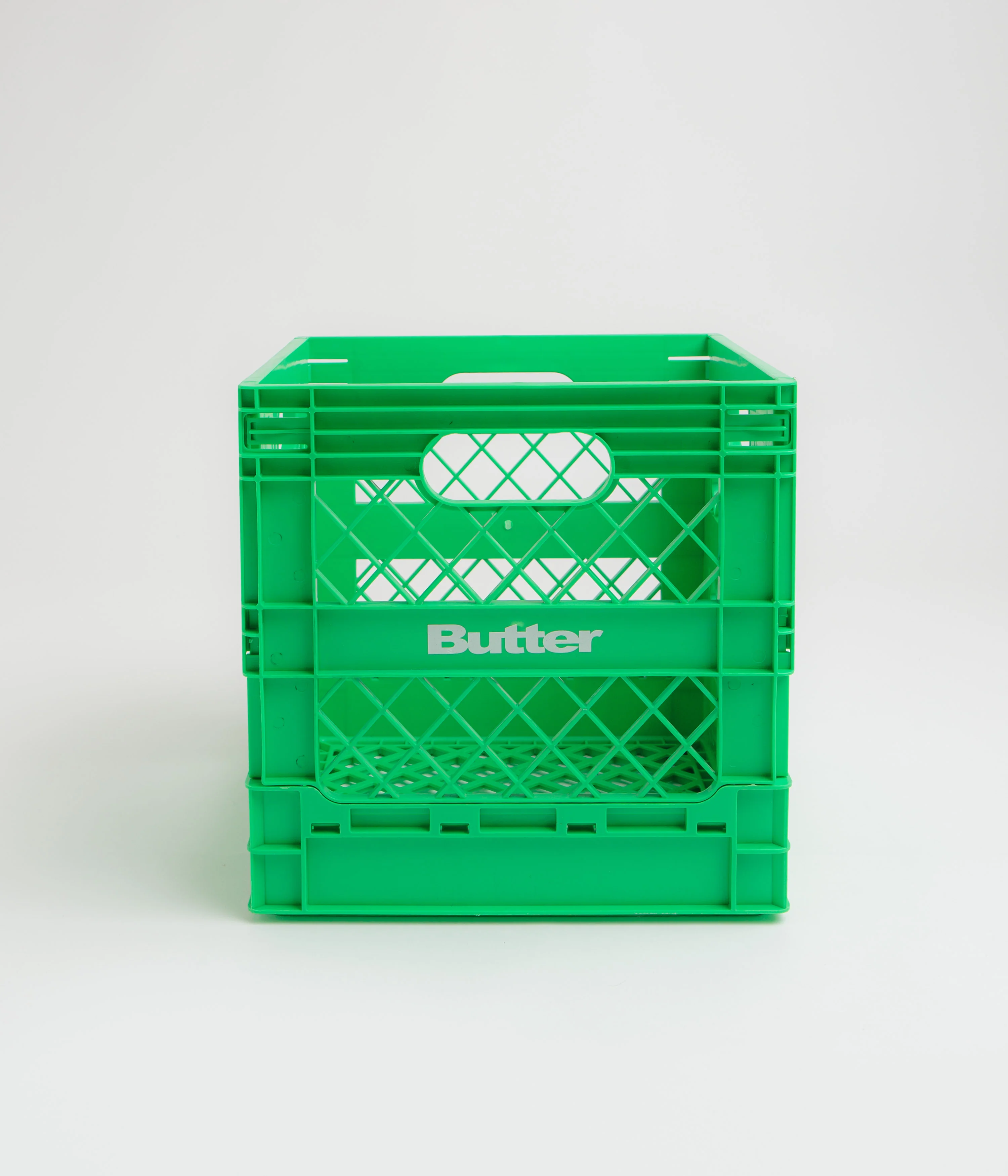 Butter Goods Collapsible Record Crate - Green