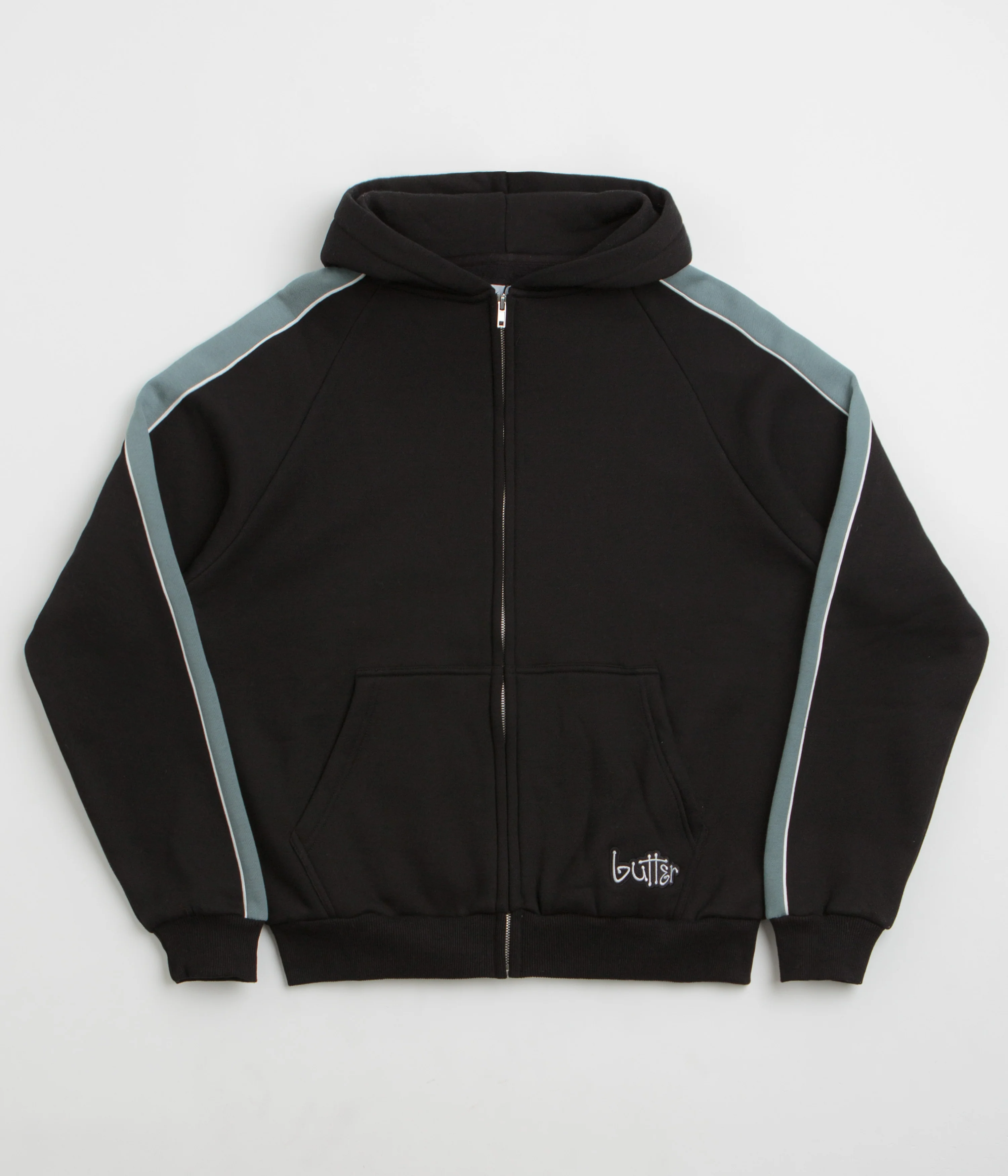 Butter Goods Connection Zip-Thru Hoodie - Black