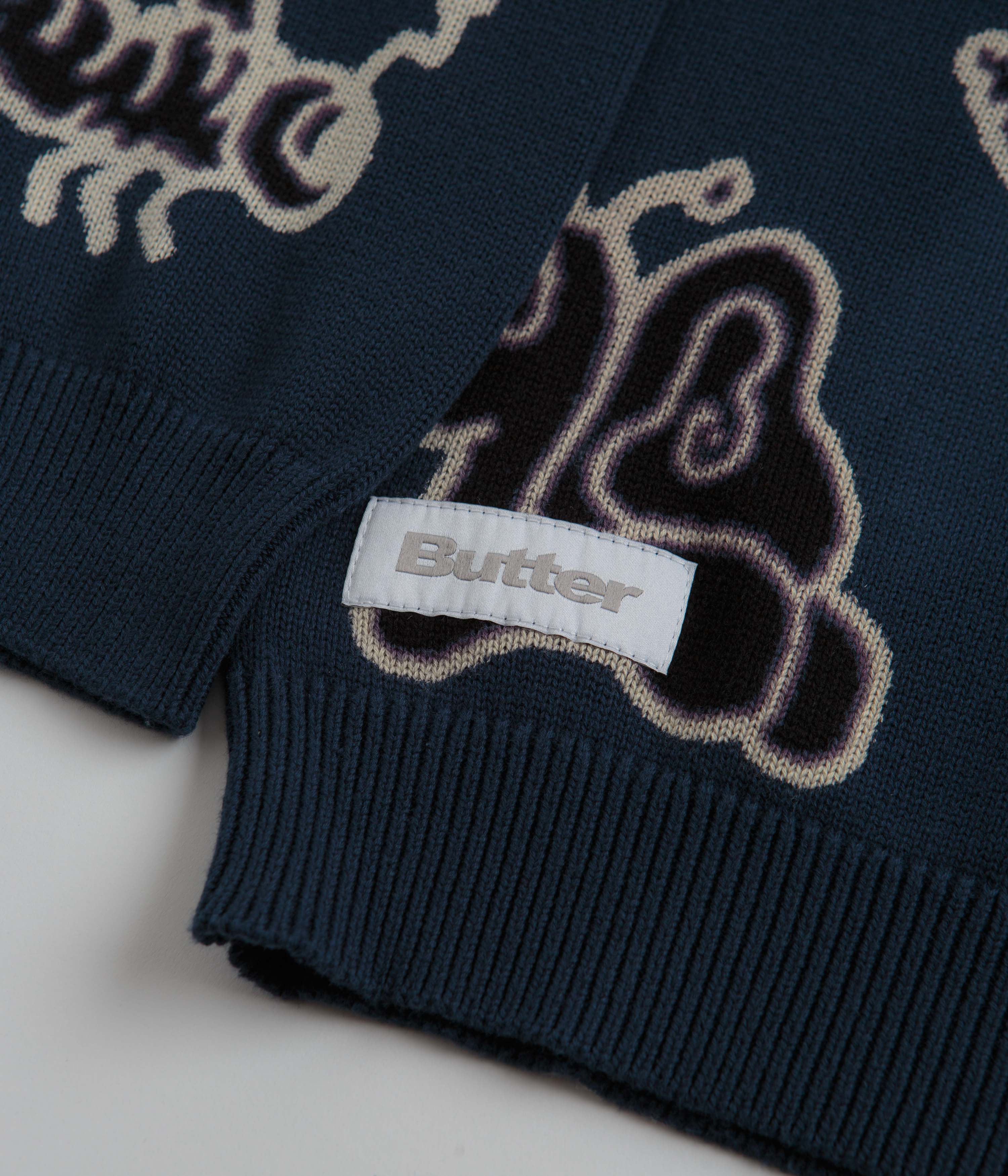 Butter Goods Critter Knitted Sweatshirt - Slate - Image 4