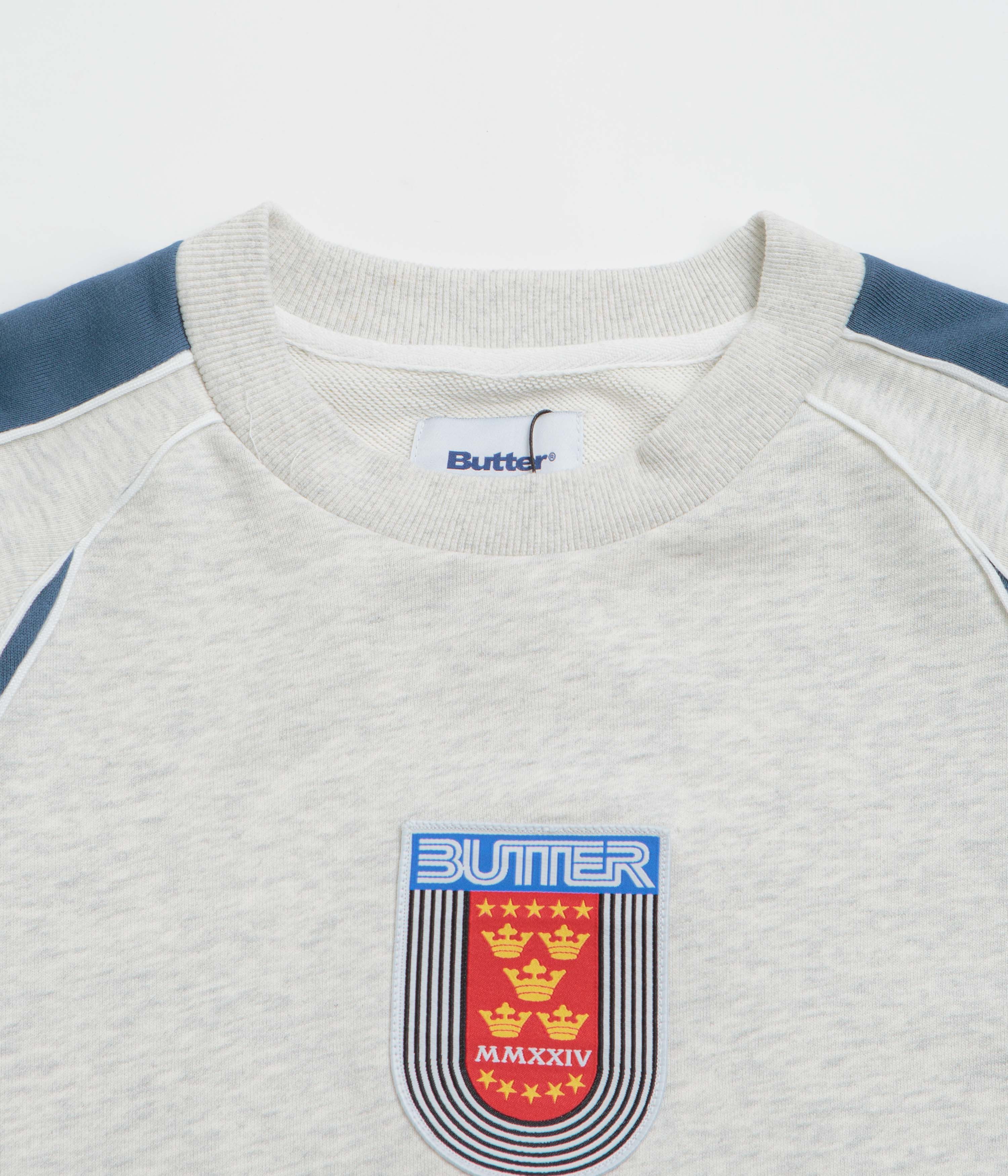 Butter Goods Crown Crewneck Sweatshirt - Ash - Image 2
