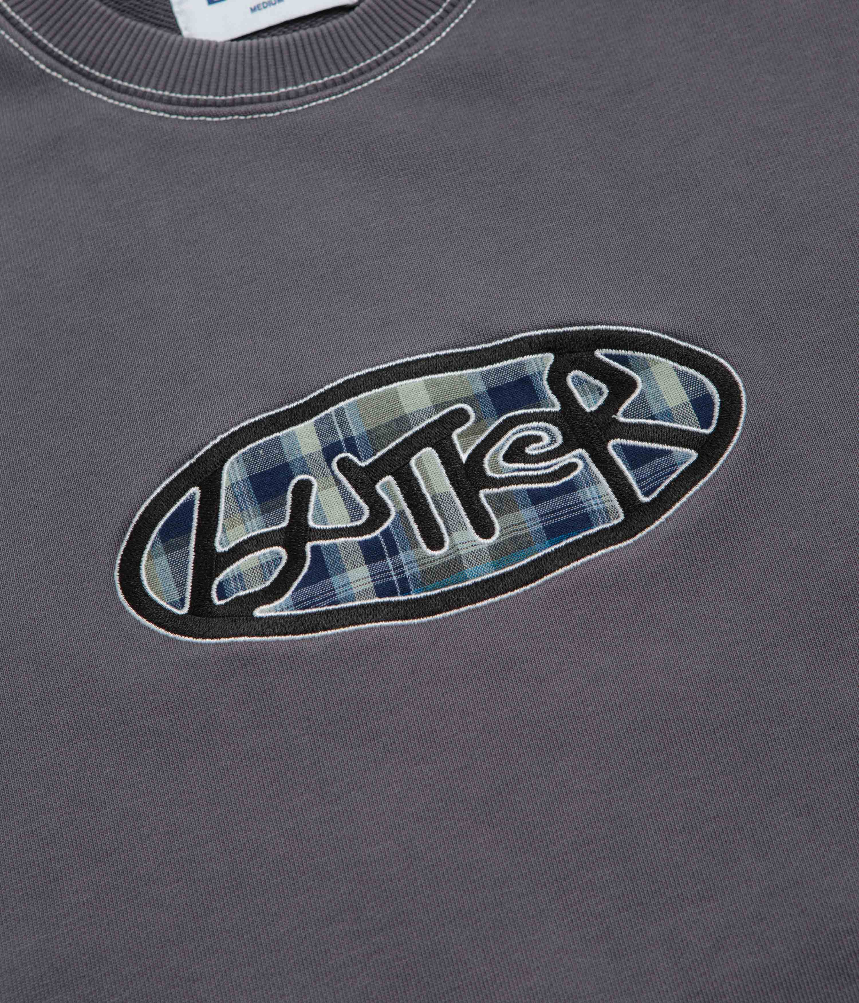 Butter Goods Crust Crewneck Sweatshirt - Washed Charcoal - Image 3