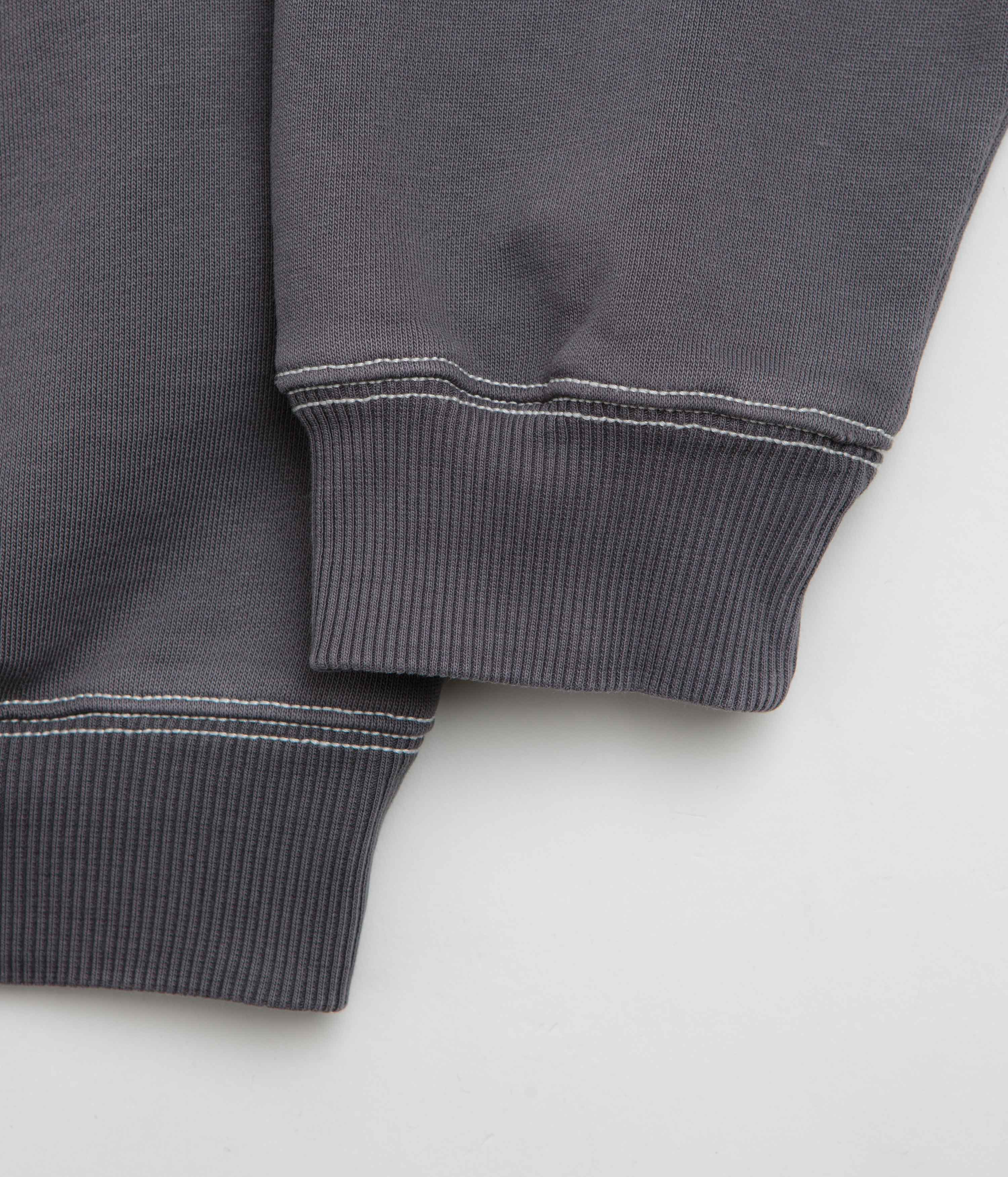 Butter Goods Crust Crewneck Sweatshirt - Washed Charcoal - Image 4