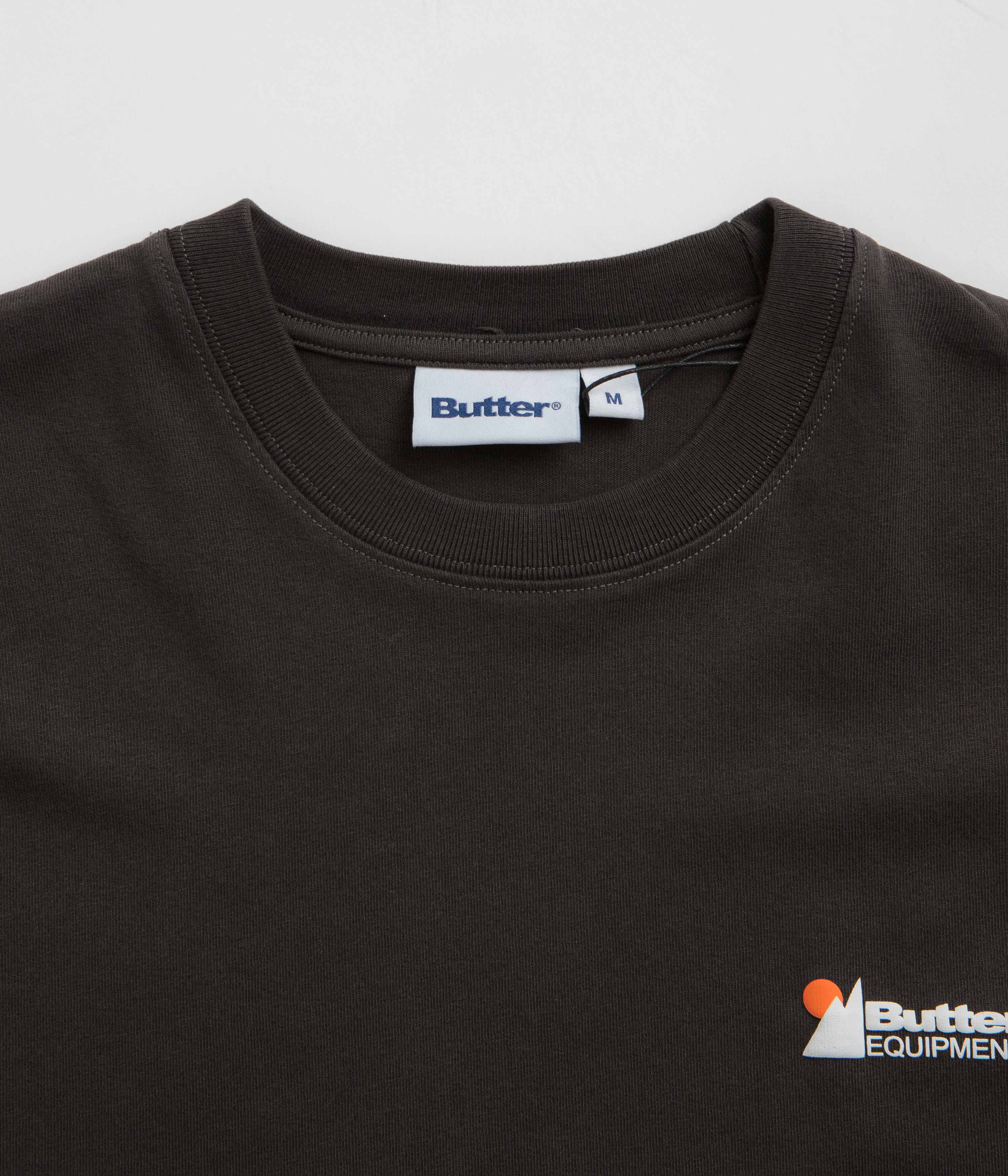 Butter Goods Distressed Pigment Dye T-Shirt - Black - Image 3