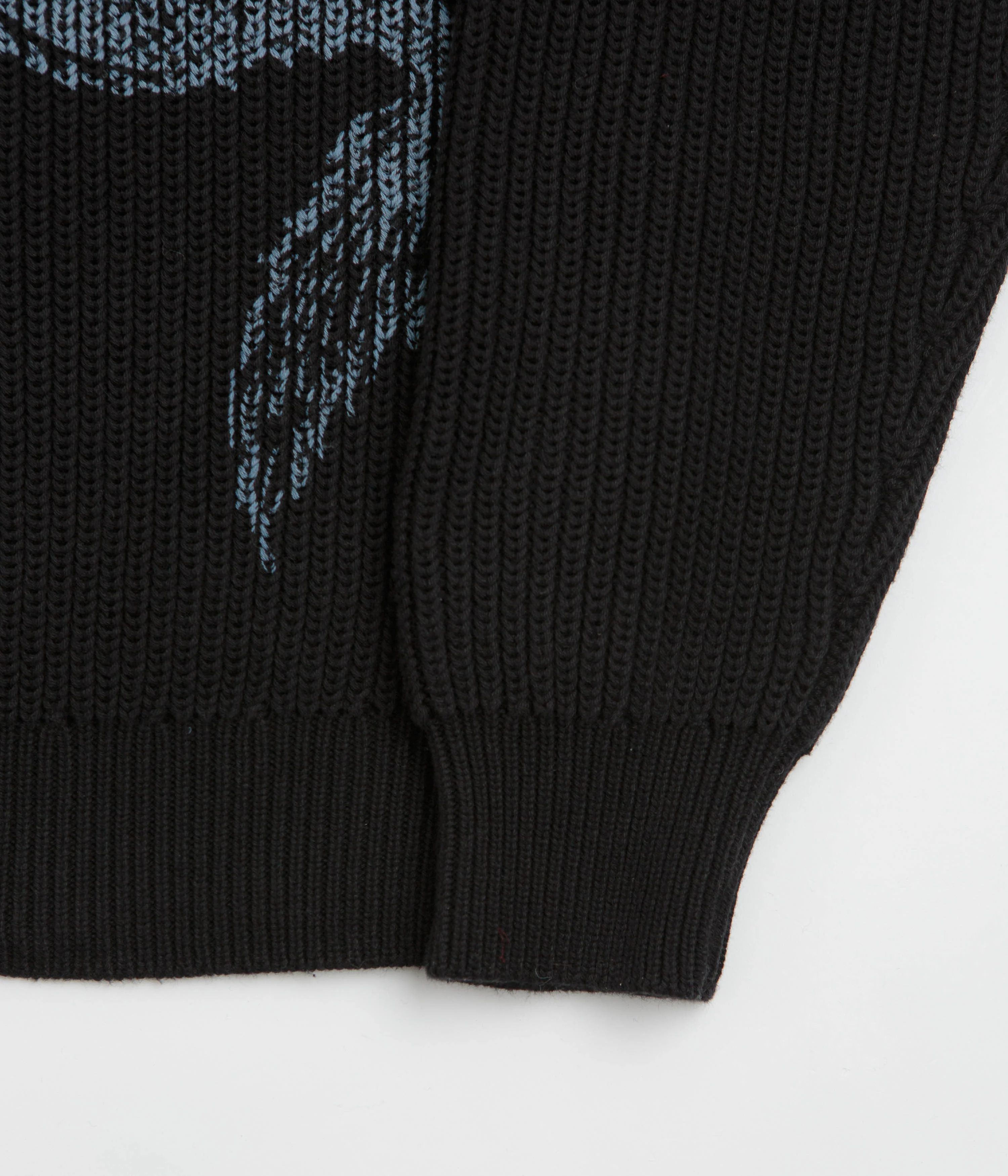 Butter Goods Dragon Zip-Thru Knit Sweatshirt - Black - Image 6