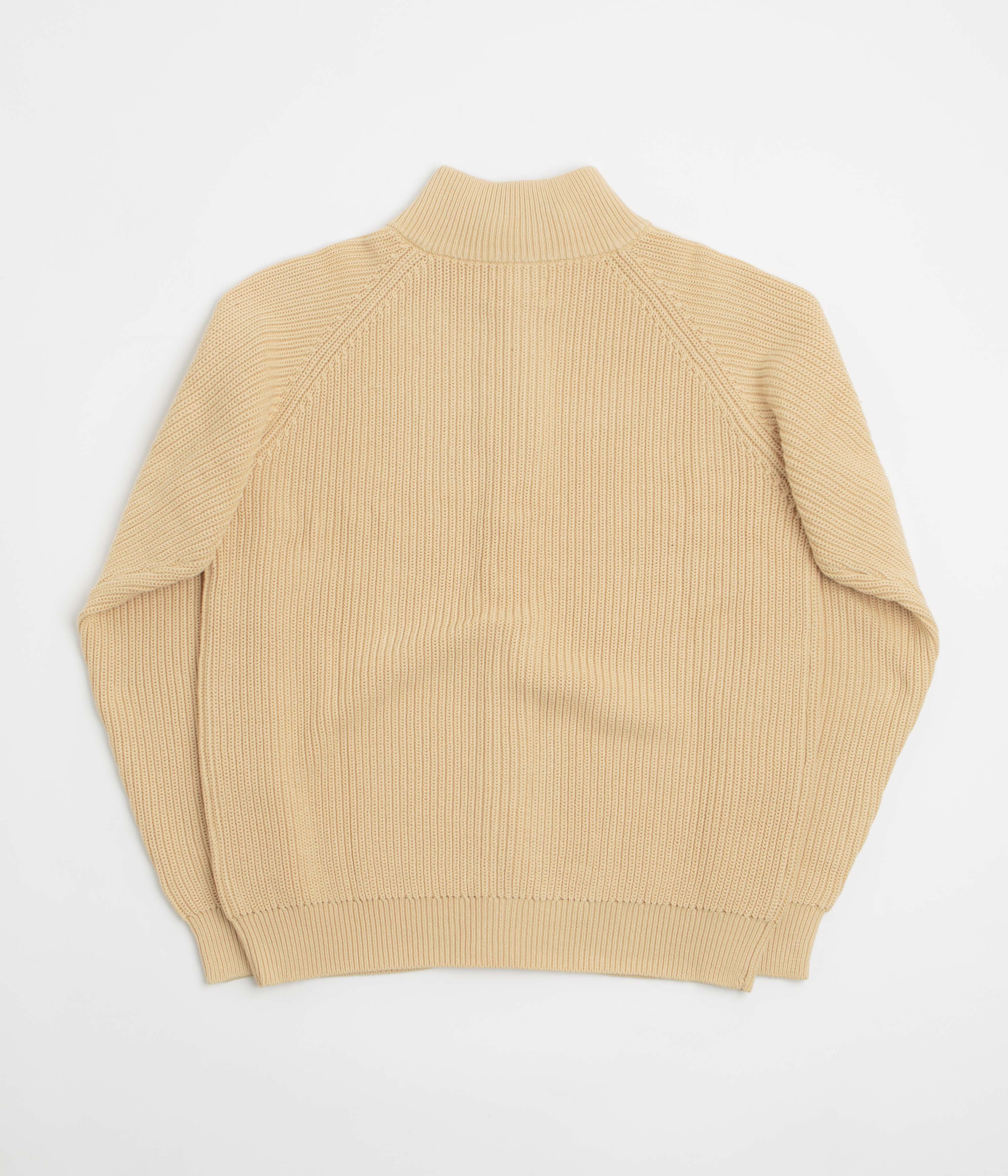 Butter Goods Dragon Zip-Thru Knit Sweatshirt - Sand - Image 6