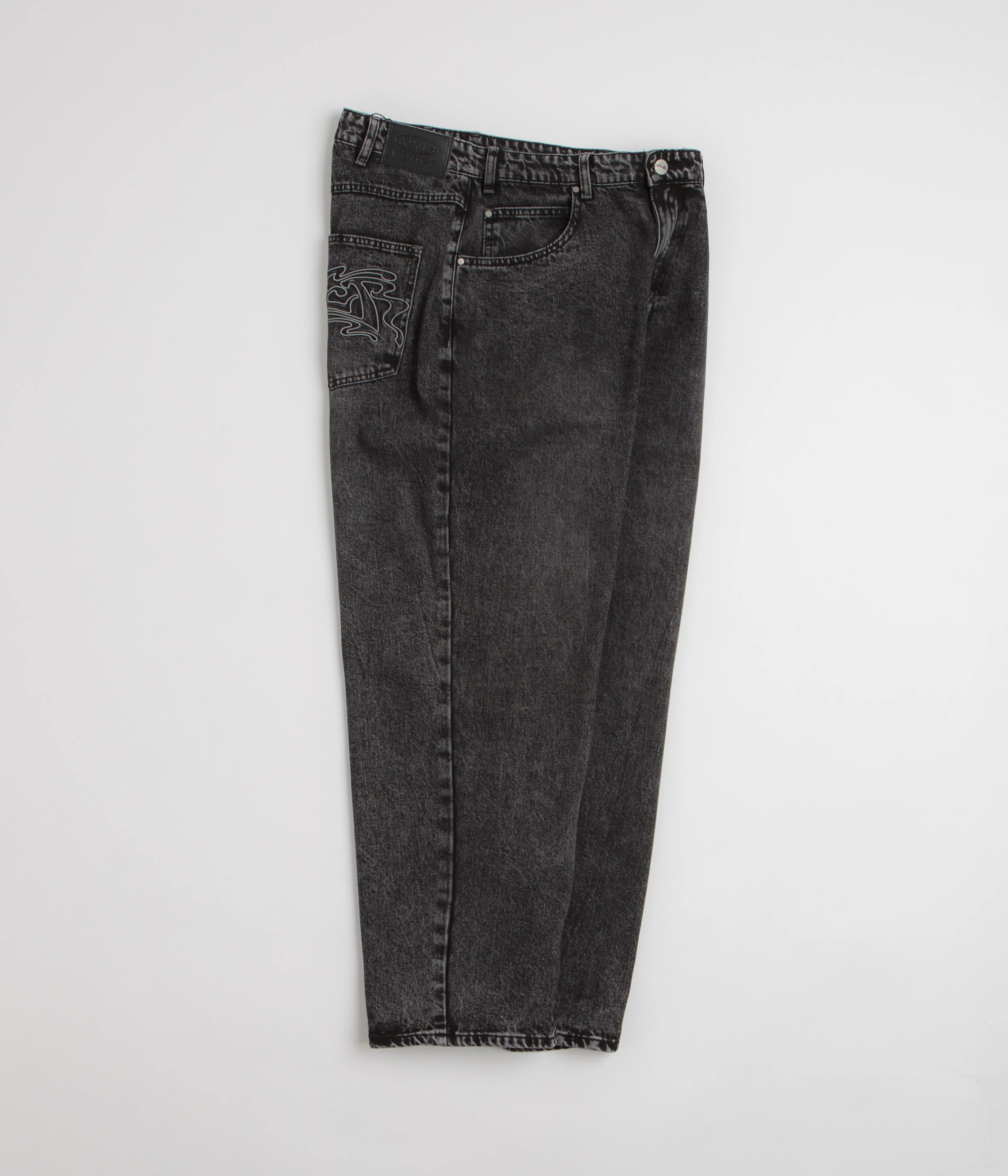 Butter Goods Drummer Baggy Jeans - Streaky Black - Image 2