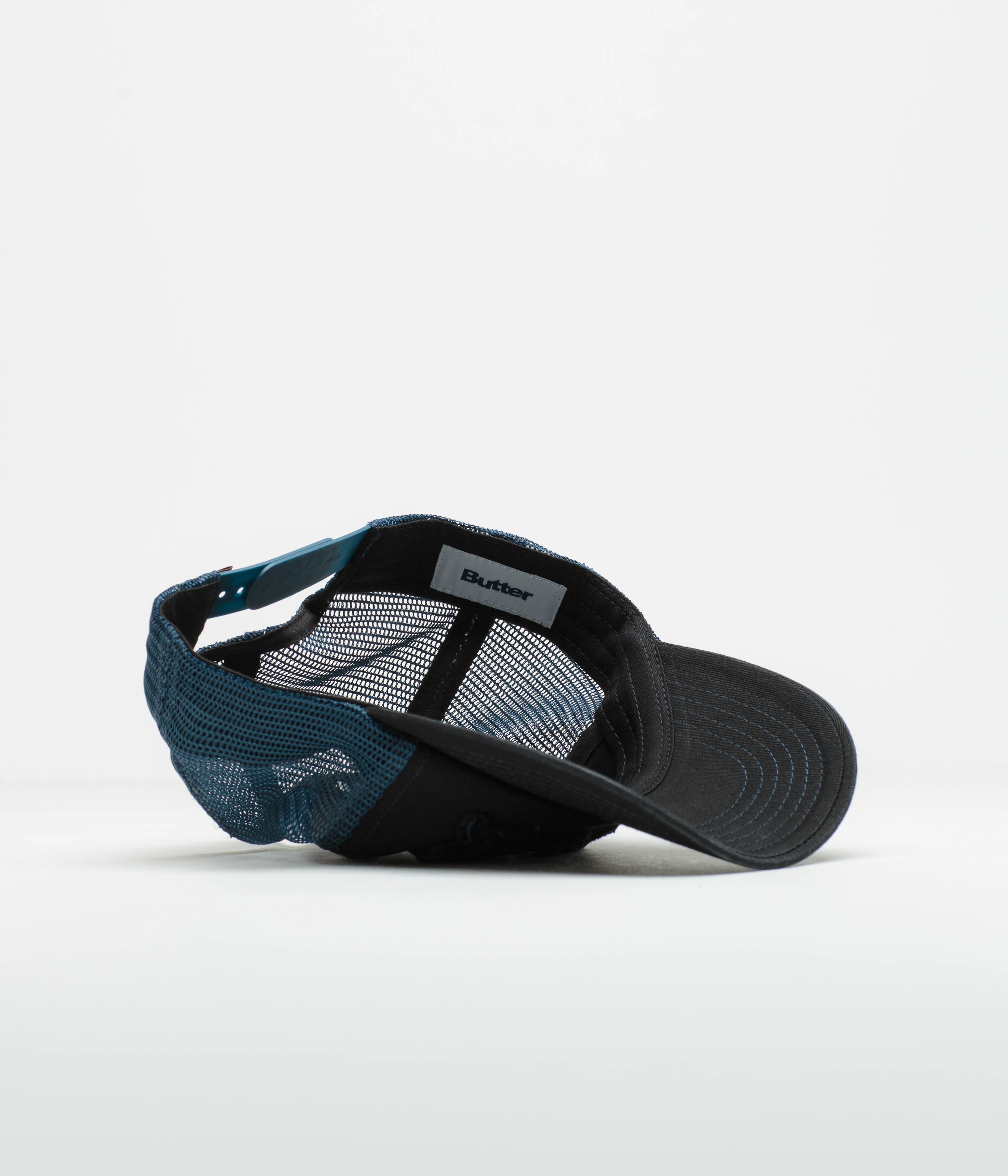 Butter Goods Drummer Trucker Cap - Black / Navy - Image 4