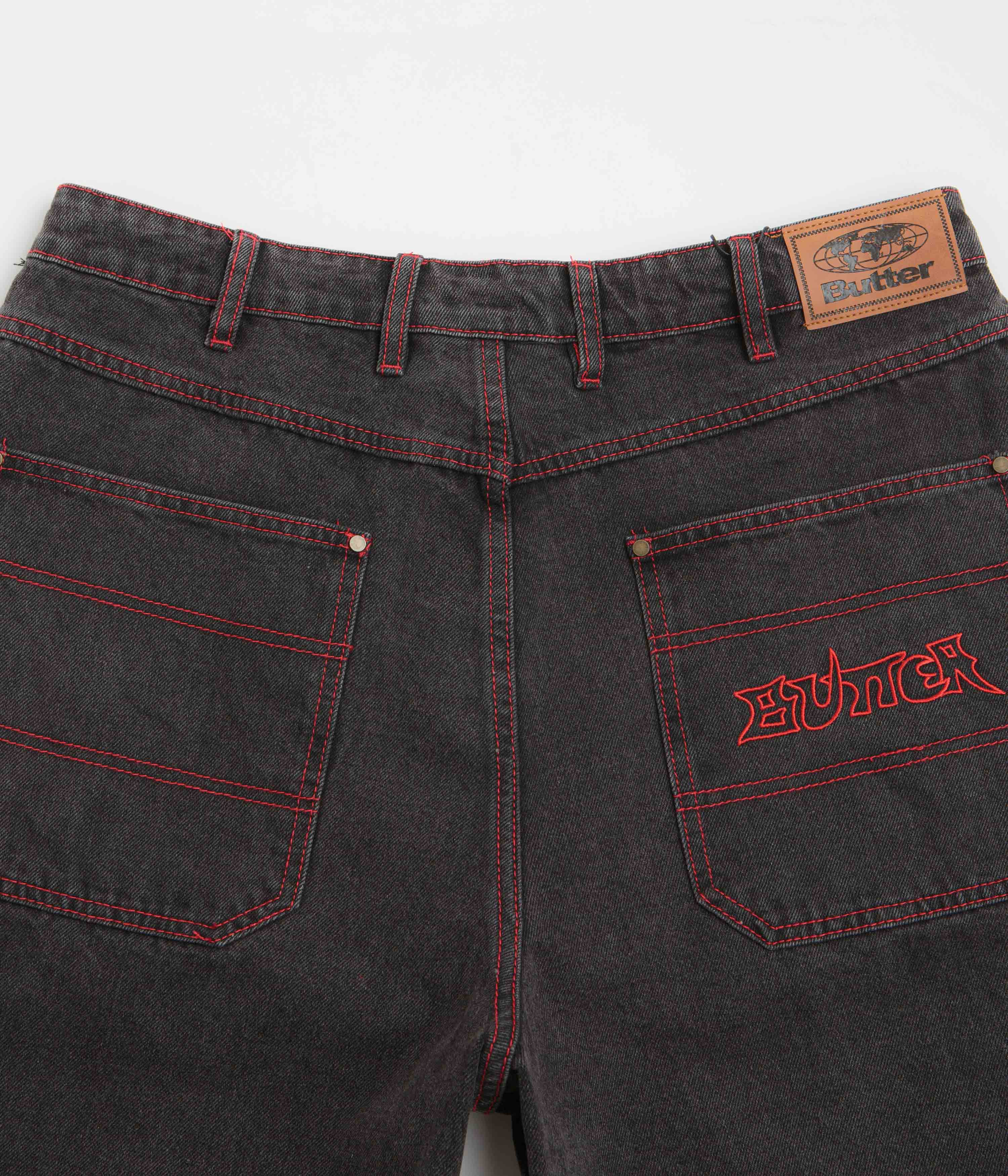 Butter Goods Encounter Denim Shorts - Tinted Washed Black - Image 7