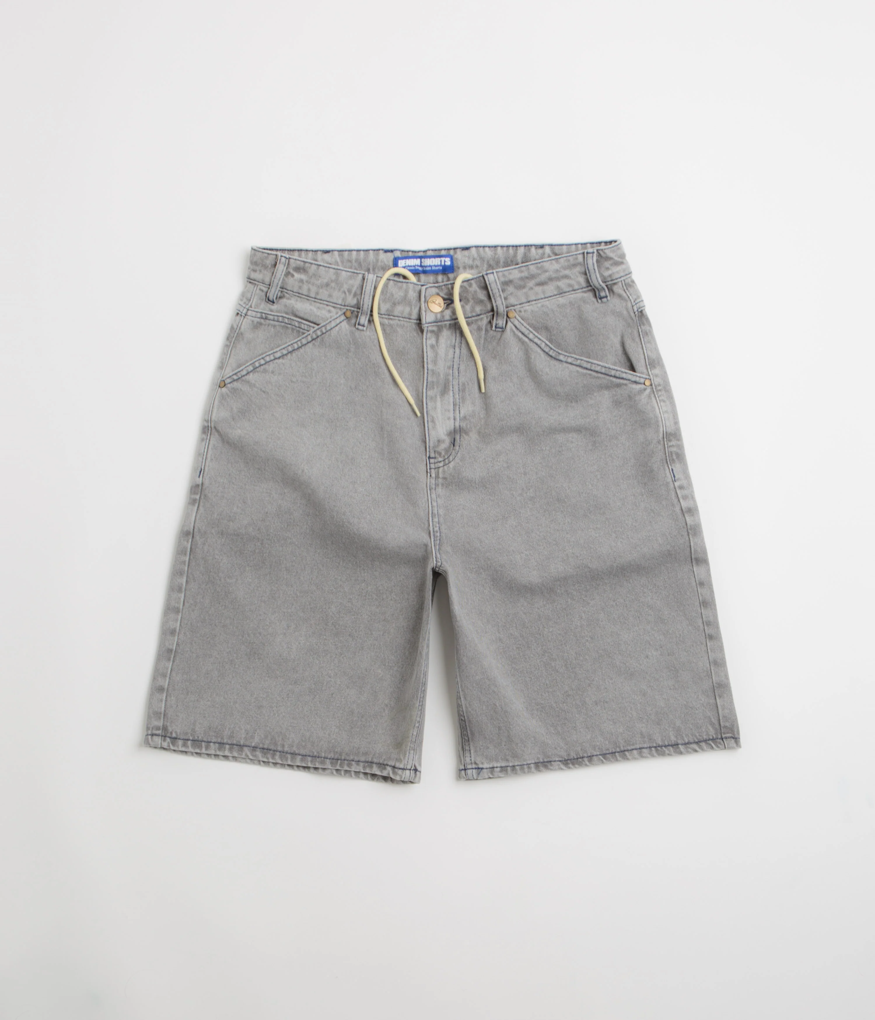Butter Goods Encounter Denim Shorts - Washed Soft Grey