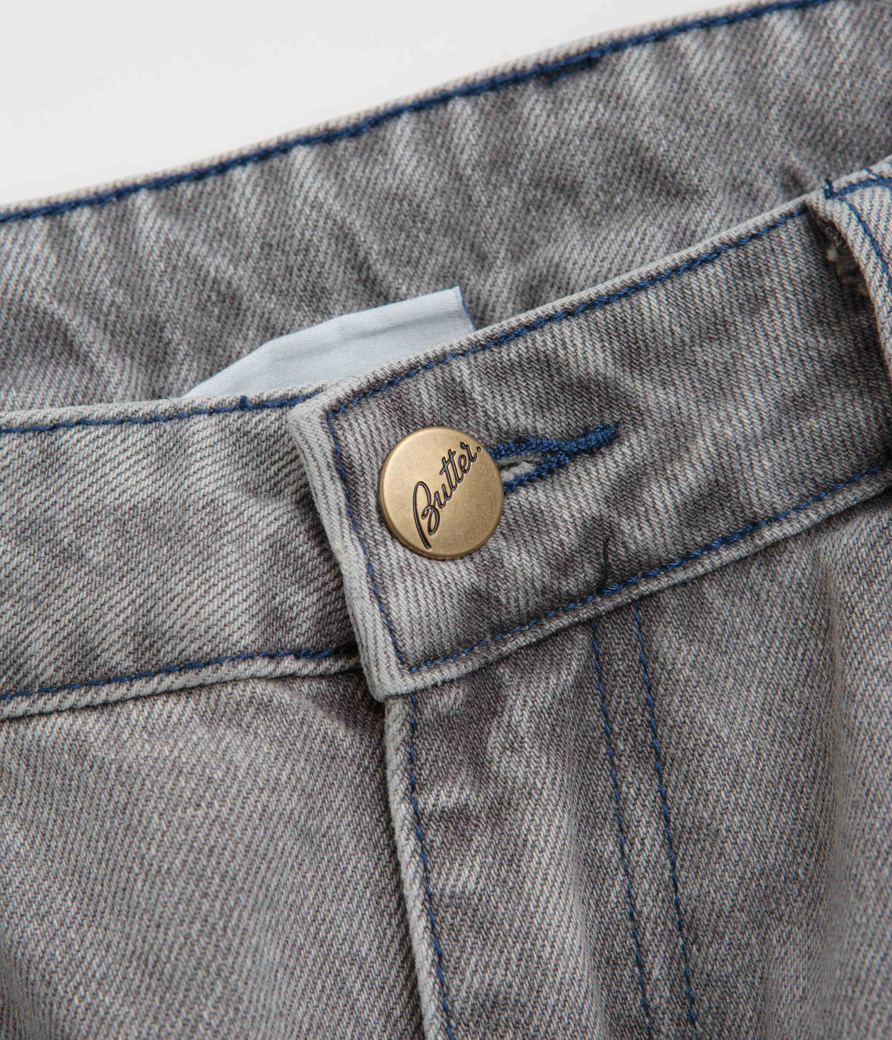 Butter Goods Encounter Jeans - Washed Soft Grey - Image 4