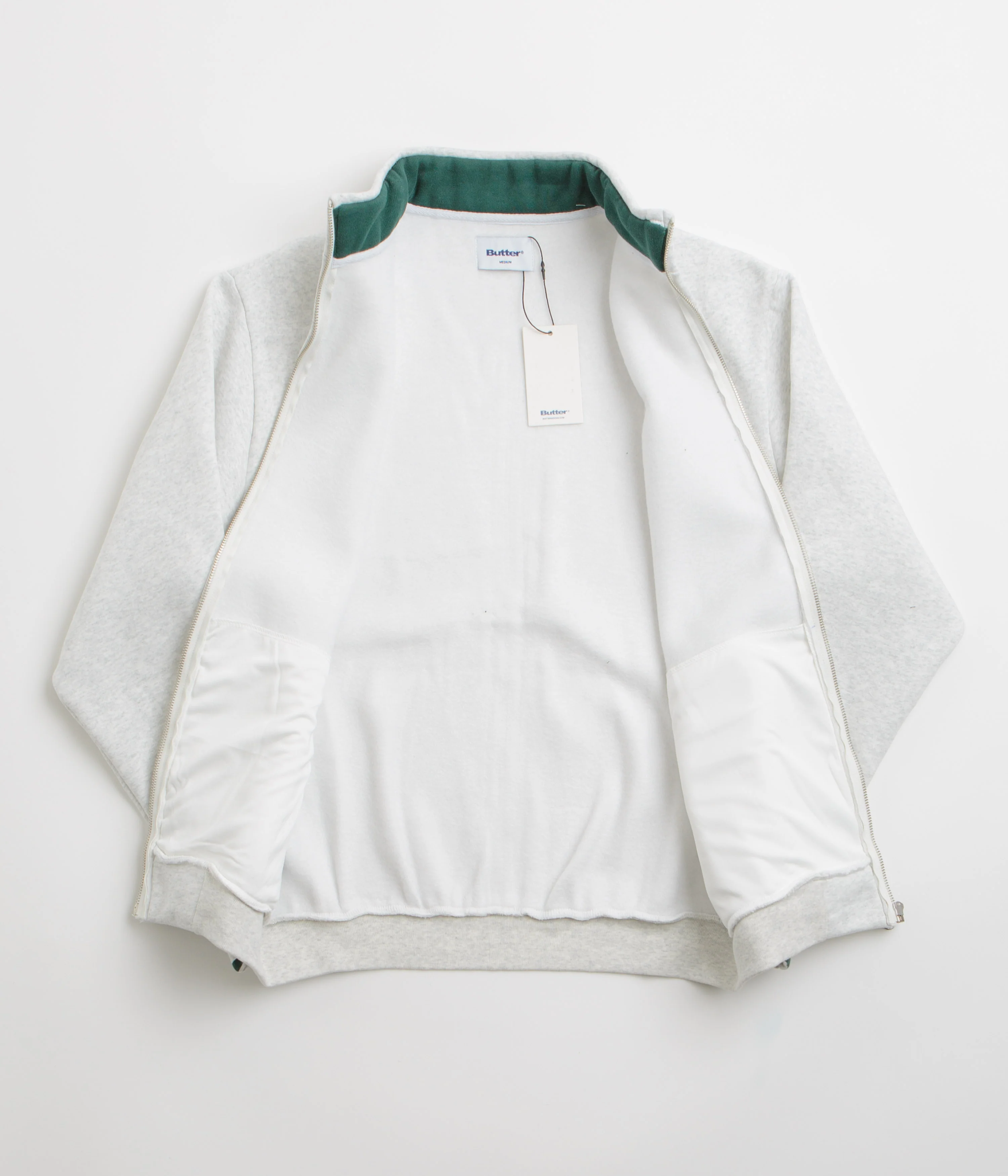 Butter Goods Endurance Zip-Thru Sweatshirt - Ash - Image 2