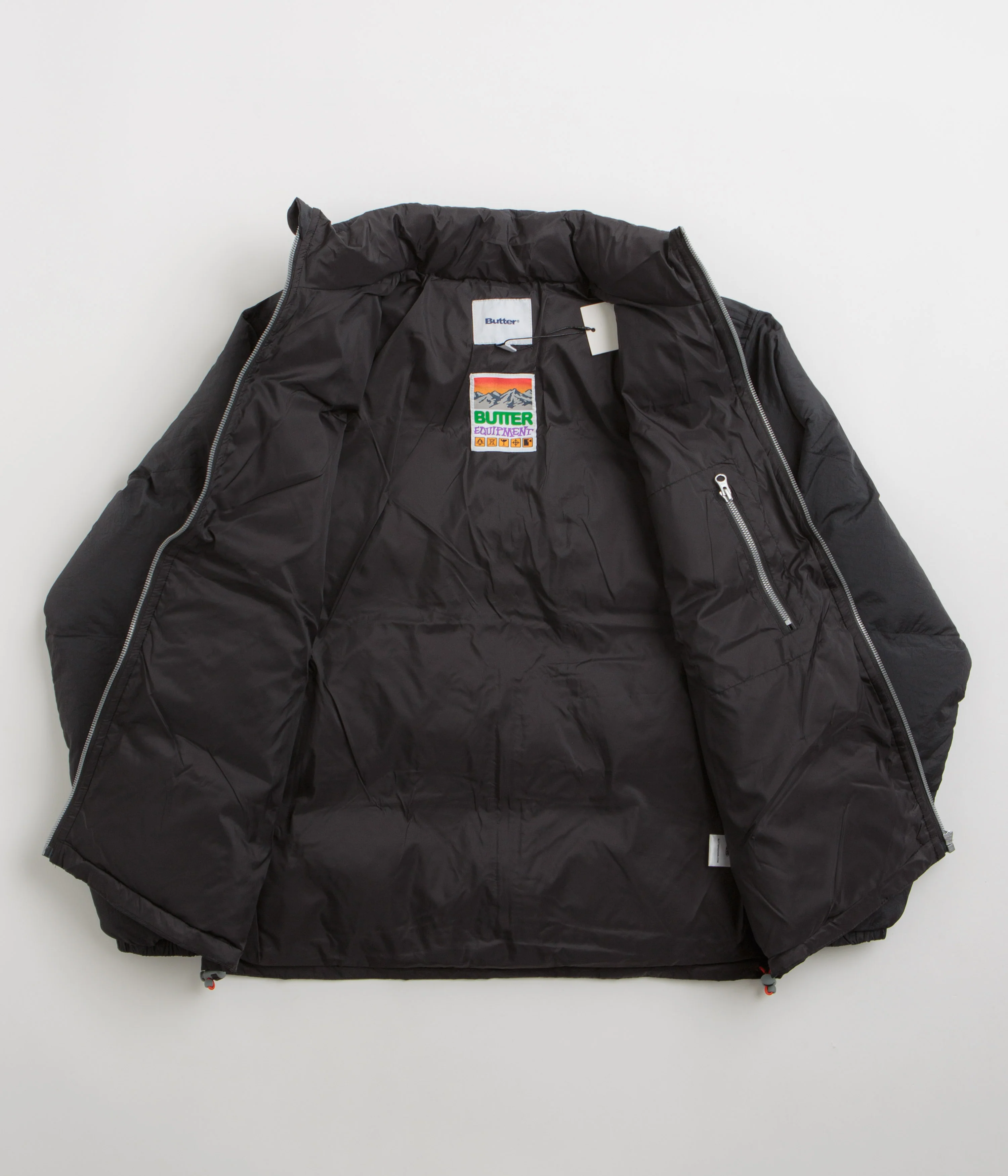 Butter Goods Endure Puffer Jacket - Black - Image 2