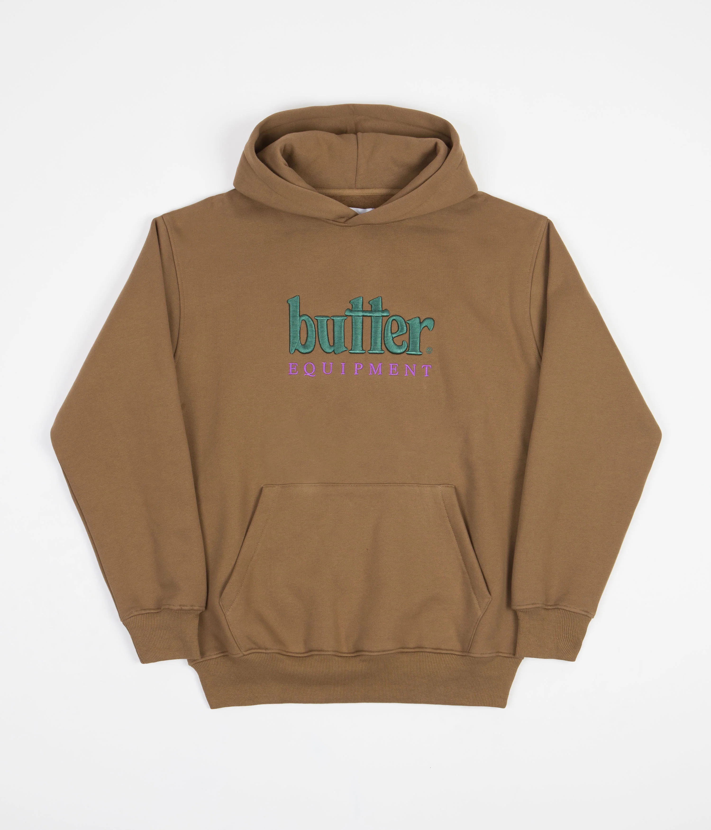 Butter Goods Equipment Embroidered Hoodie - Brown