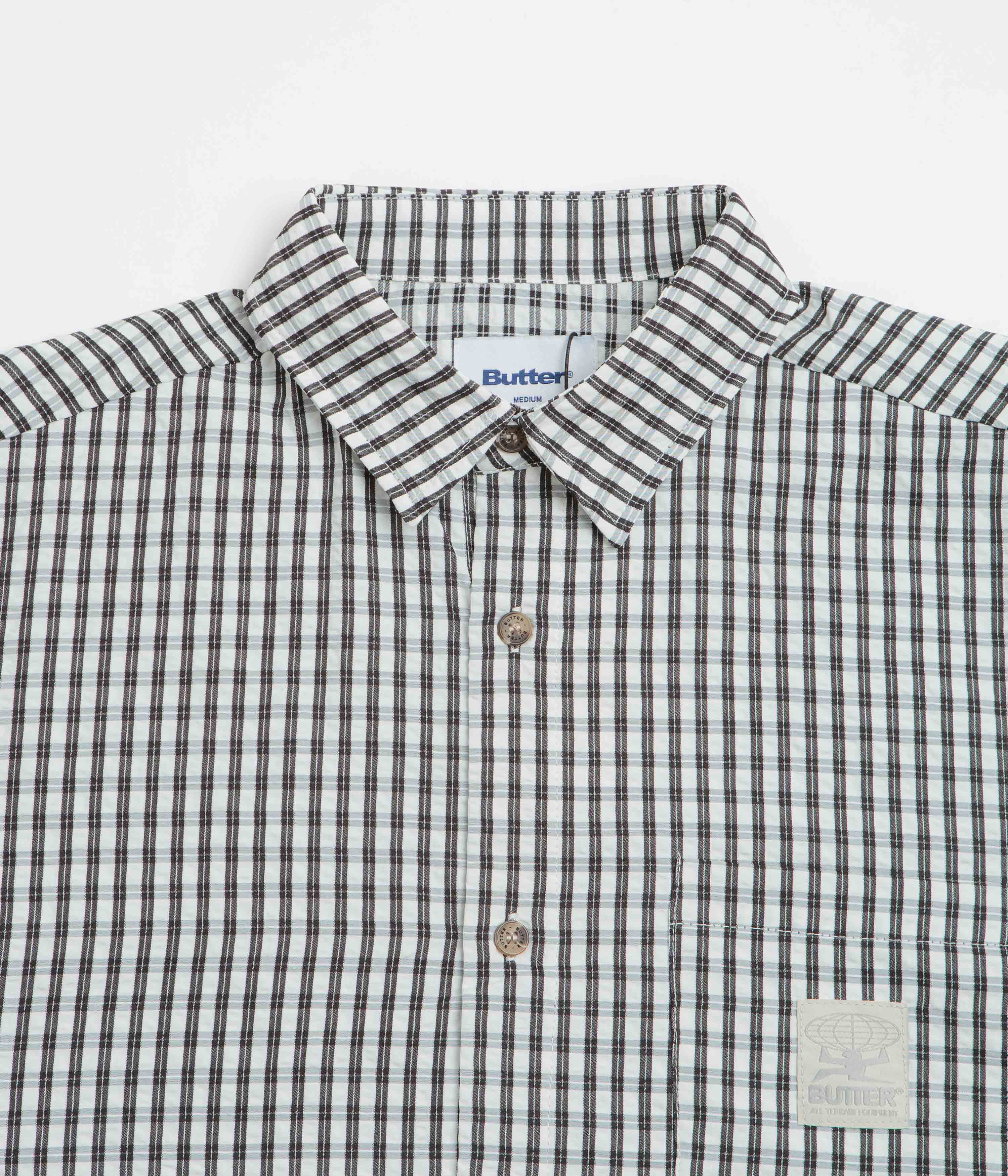 Butter Goods Equipment Short Sleeve Shirt - Black / White - Image 2