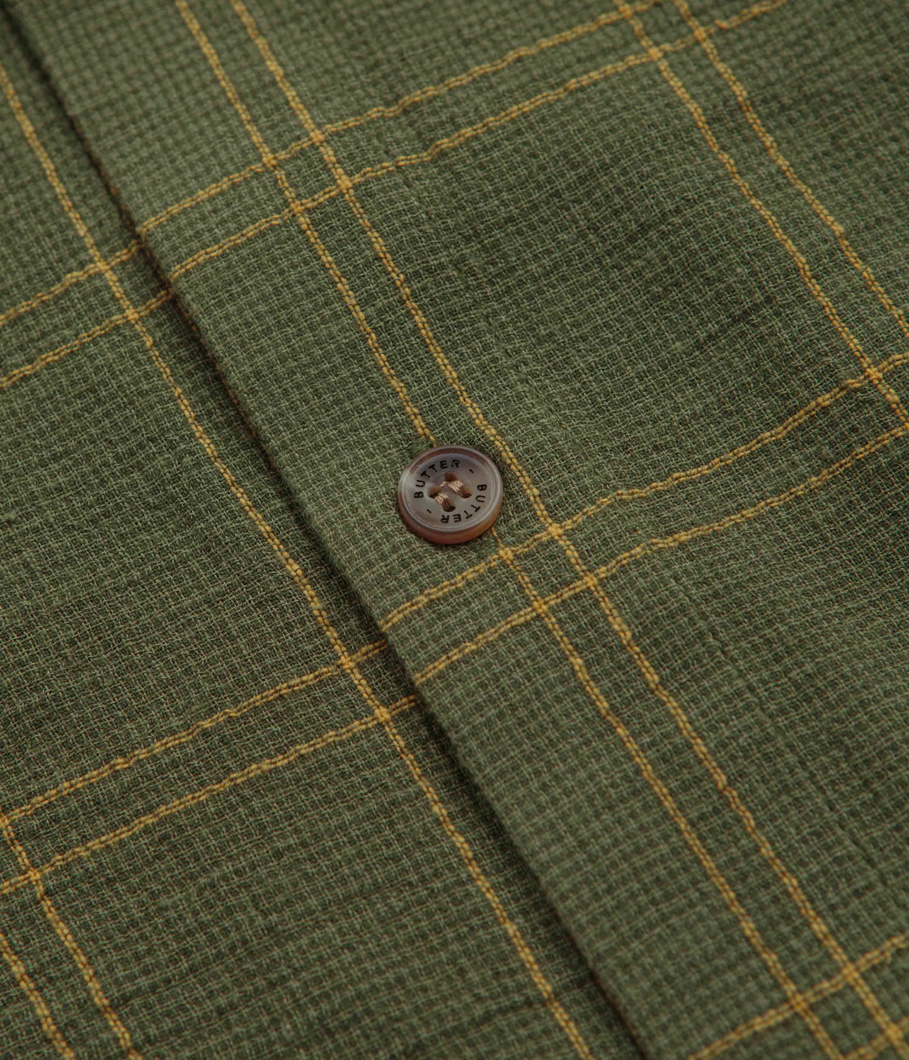 Butter Goods Equipment Short Sleeve Shirt - Green / Yellow - Image 3
