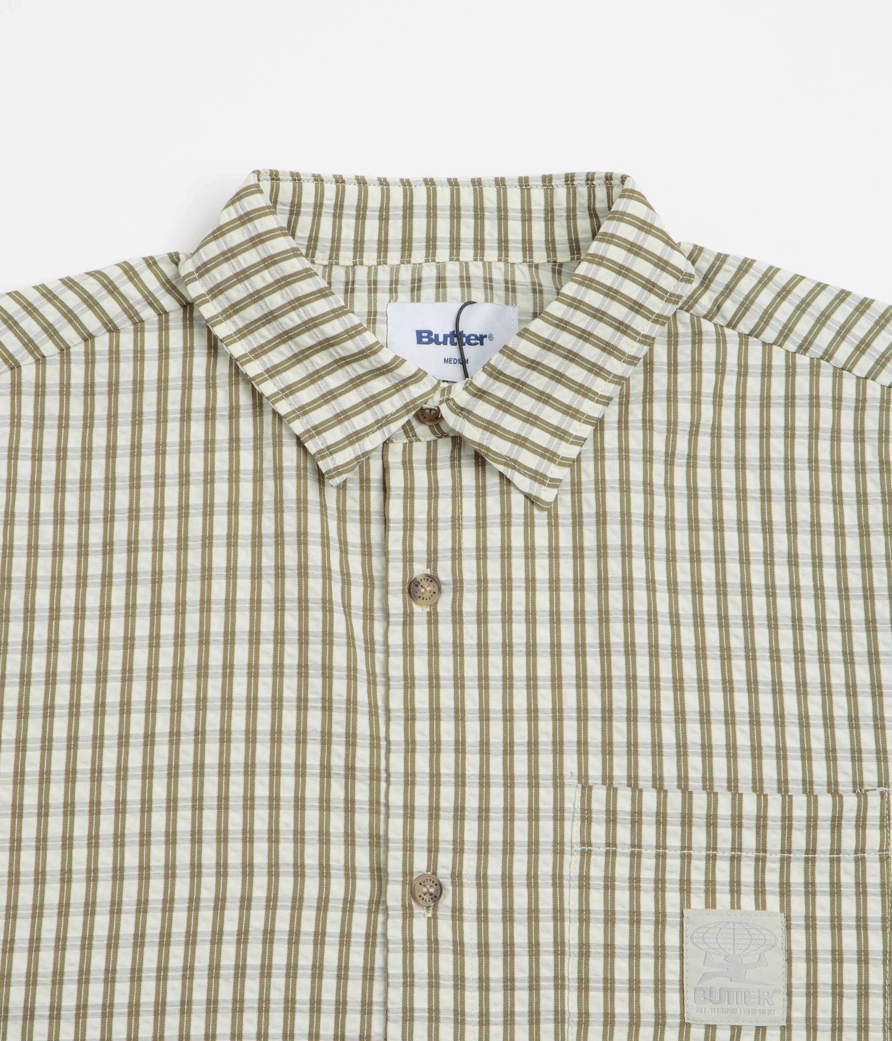 Butter Goods Equipment Short Sleeve Shirt - Olive - Image 2