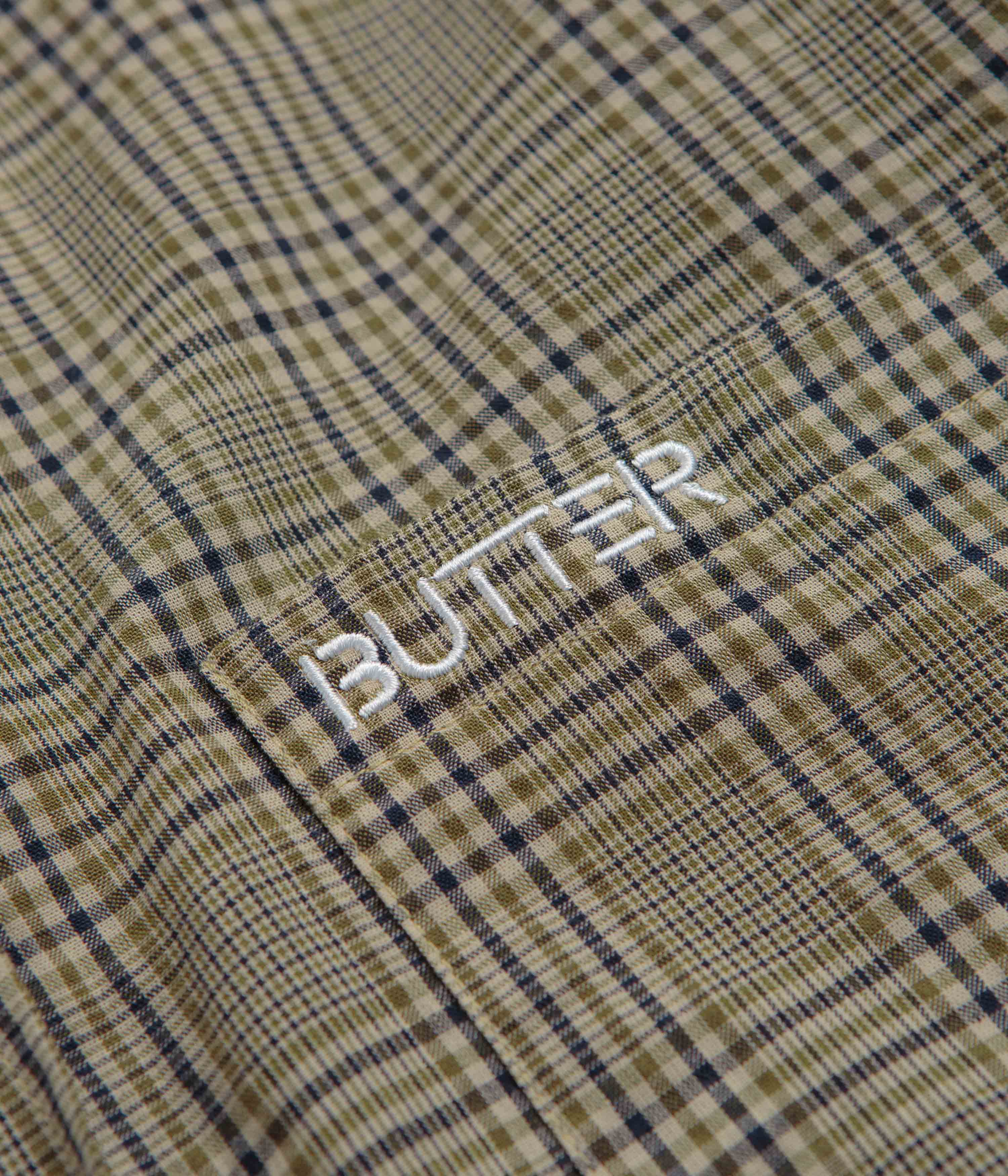 Butter Goods Equipt Plaid Shirt - Olive - Image 3