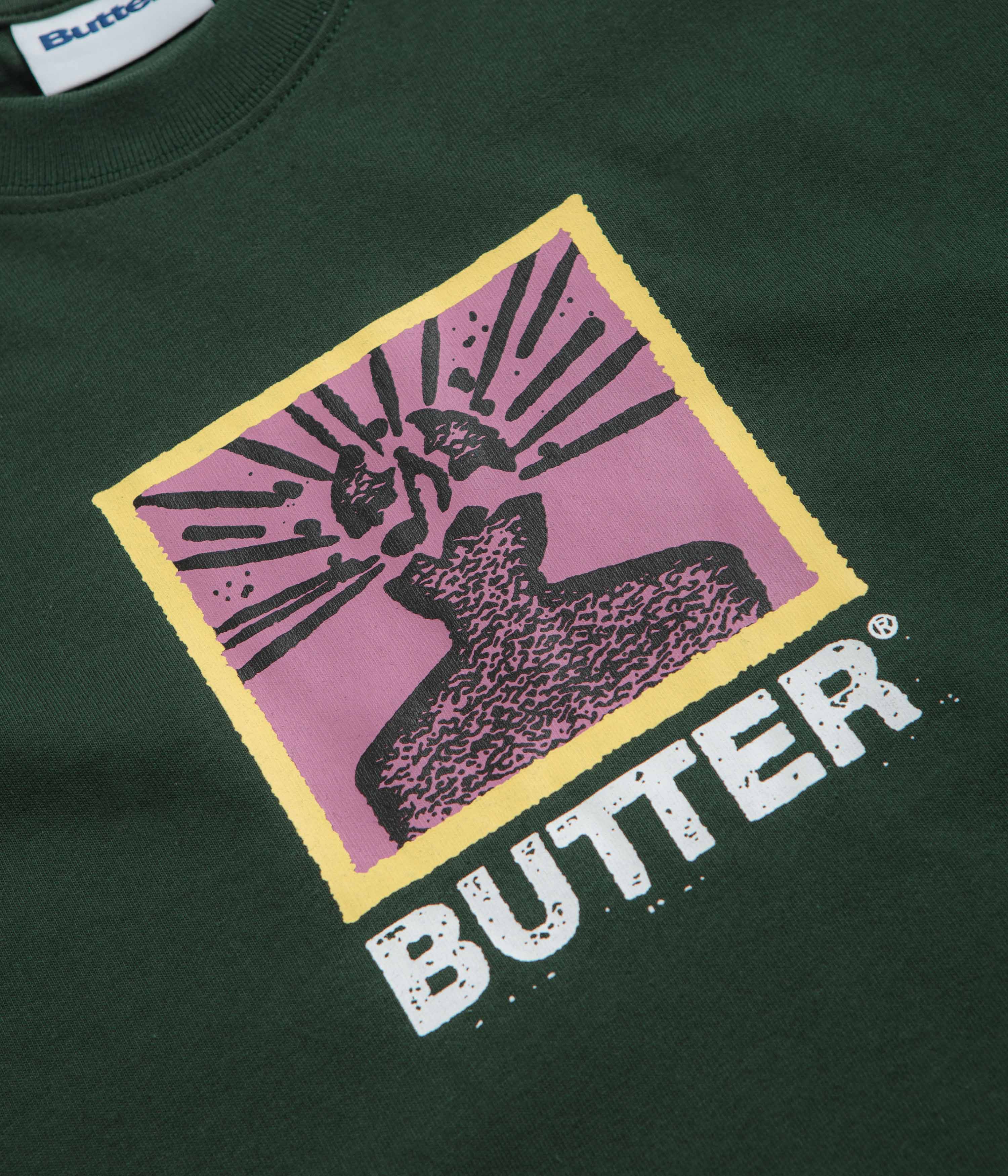 Butter Goods Explosion T-Shirt - Dark Forest - Image 3