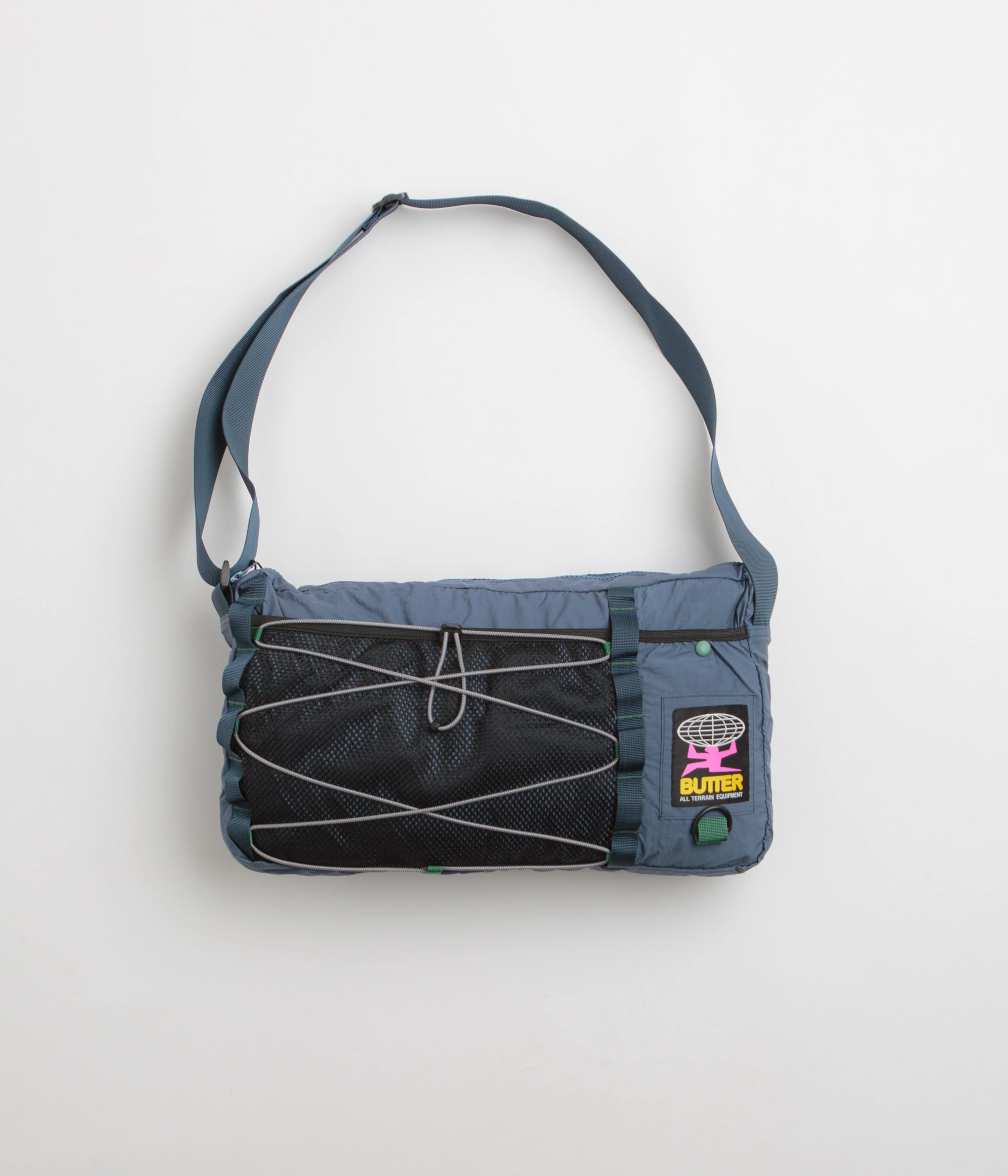 Butter Goods Express Side Bag - Navy / Green