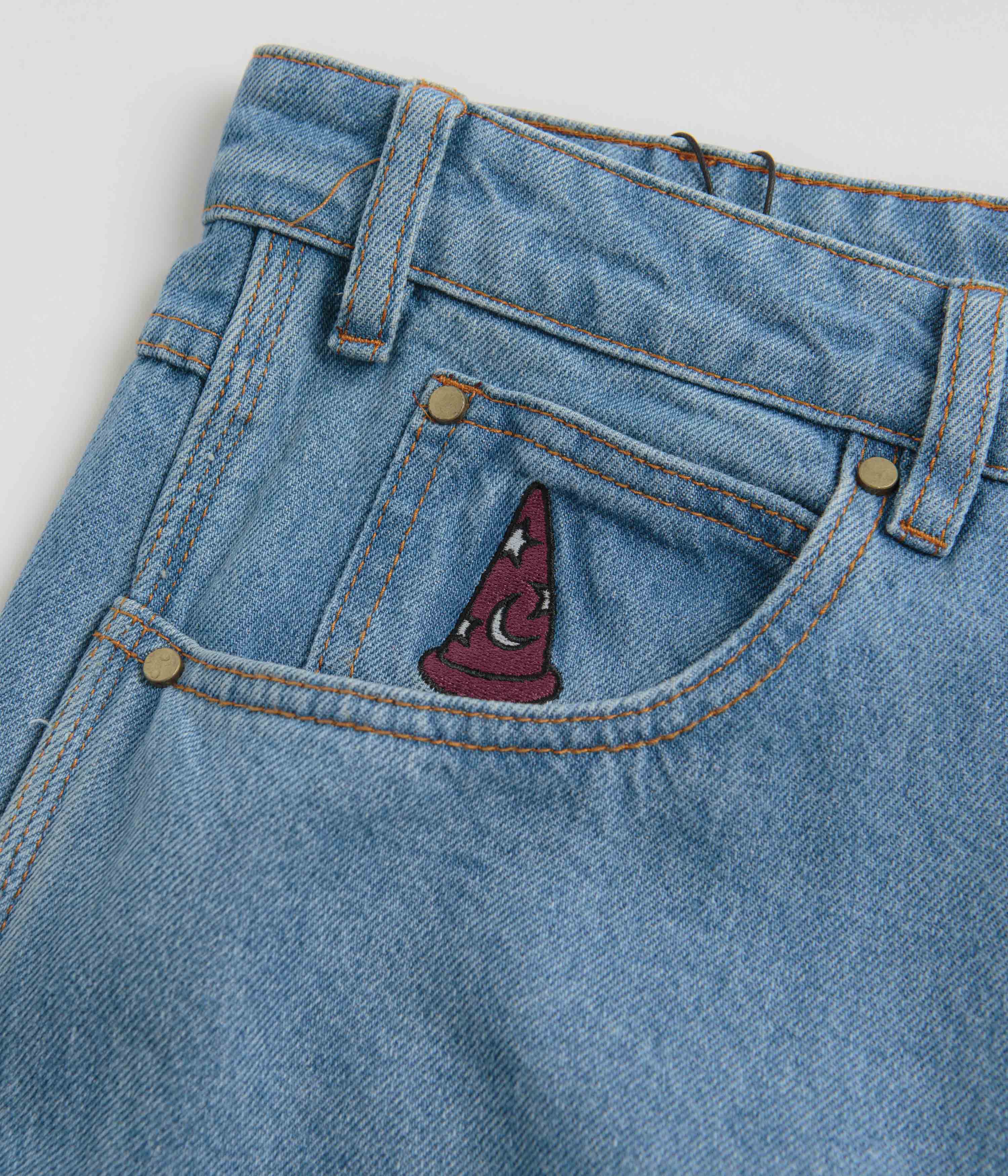 Butter Goods Fantasia Baggy Denim Jeans - Washed Indigo - Image 8