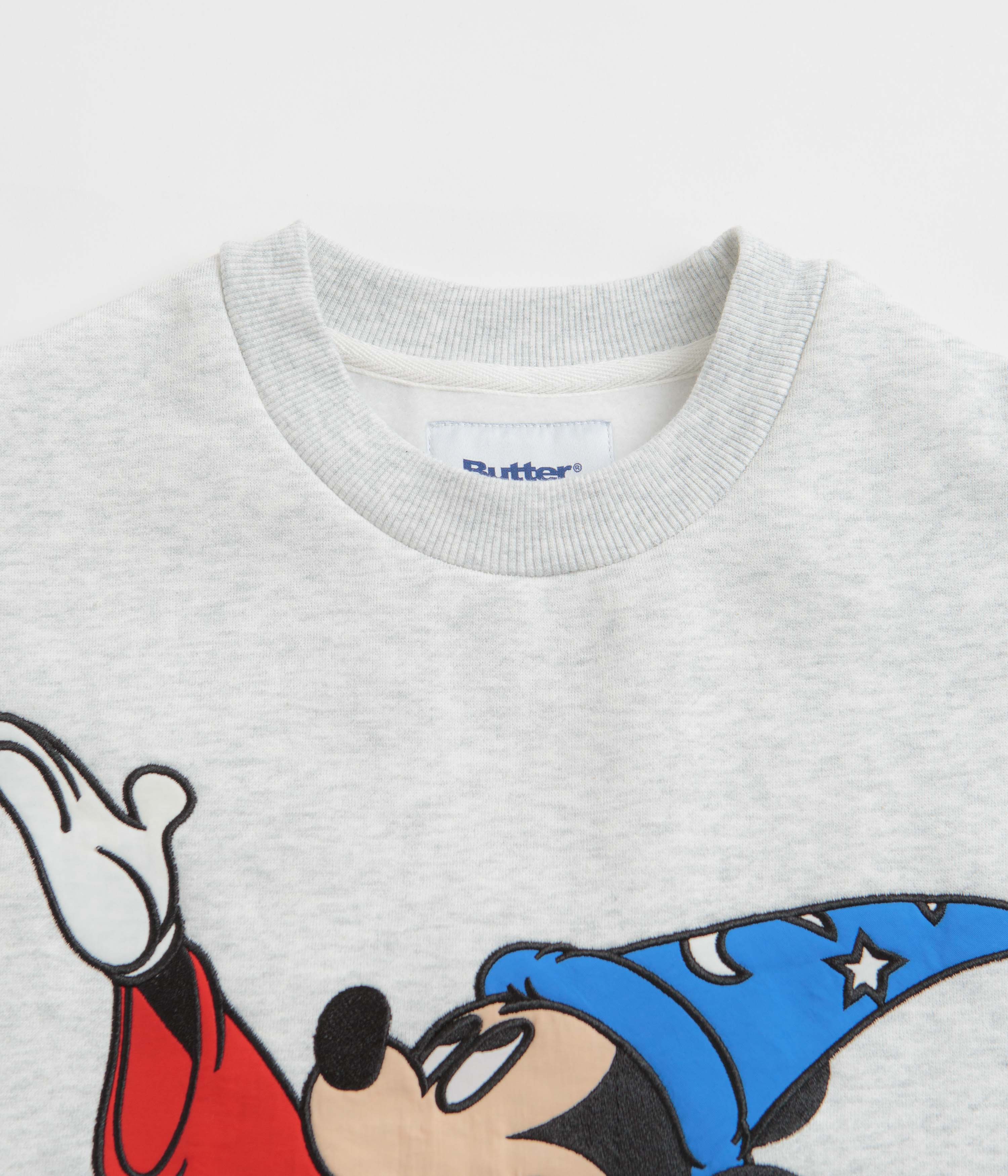 Butter Goods Fantasia Crewneck Sweatshirt - Ash Grey - Image 2