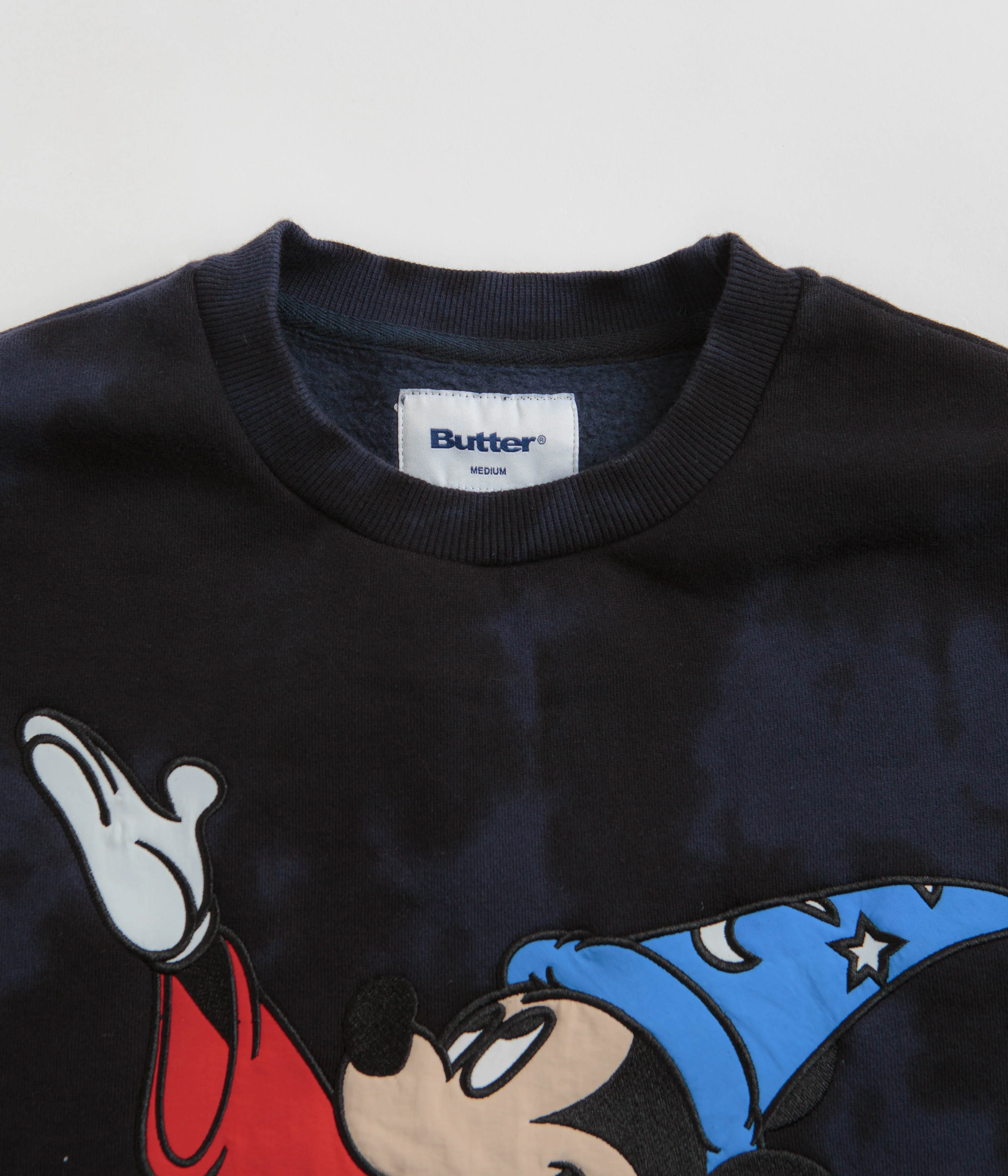 Butter Goods Fantasia Crewneck Sweatshirt - Navy Tie Dye - Image 2
