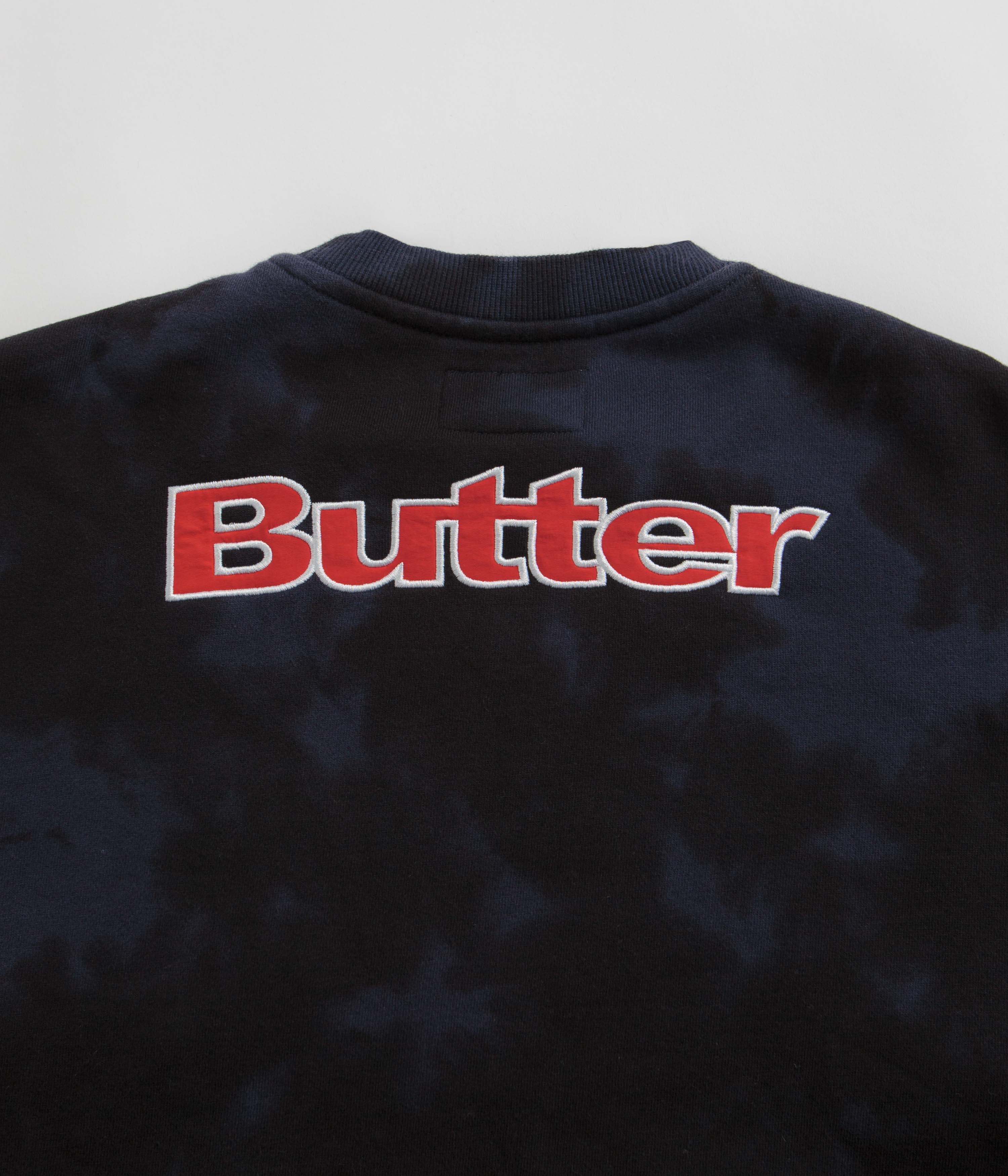 Butter Goods Fantasia Crewneck Sweatshirt - Navy Tie Dye - Image 4