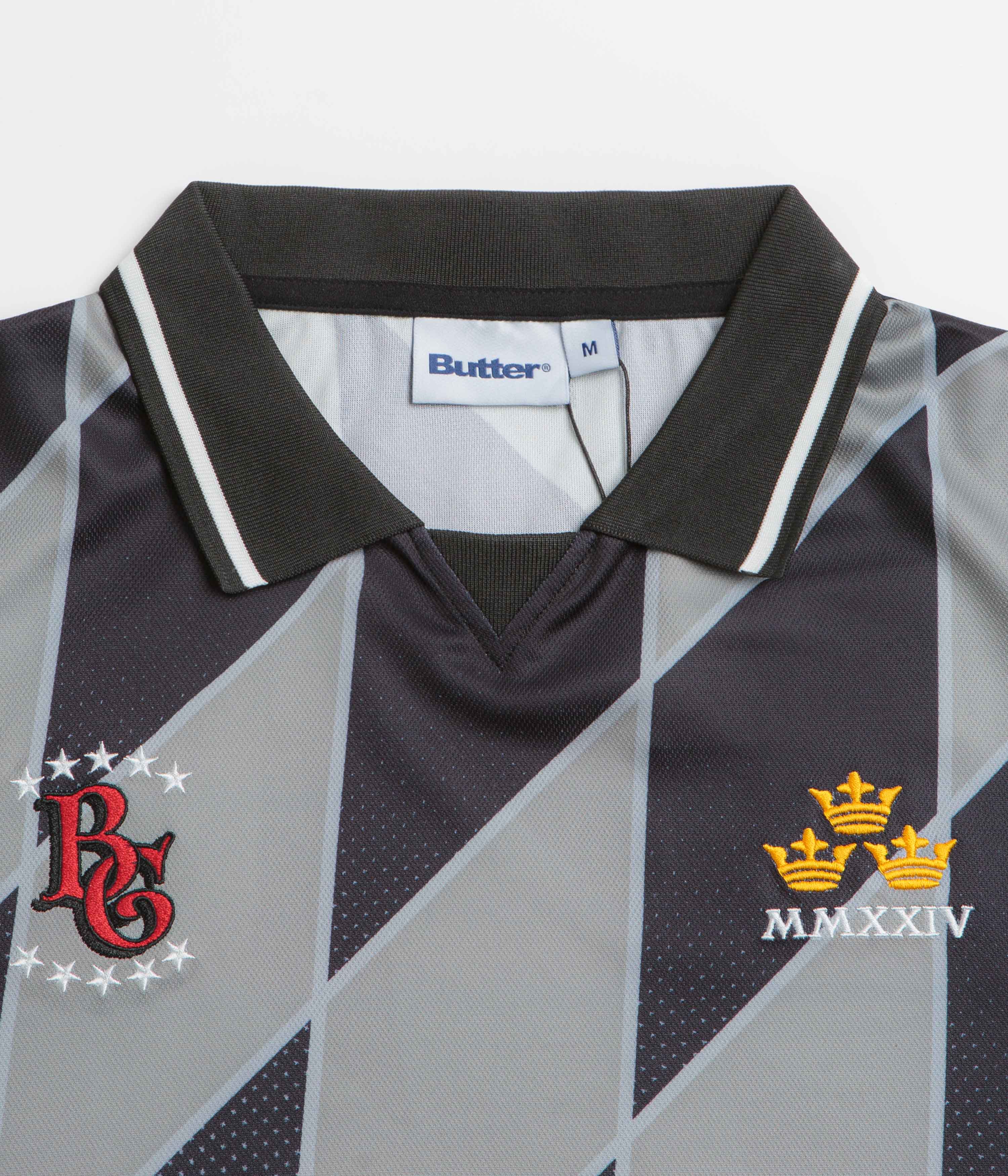 Butter Goods Football Jersey - Grey / Black - Image 2