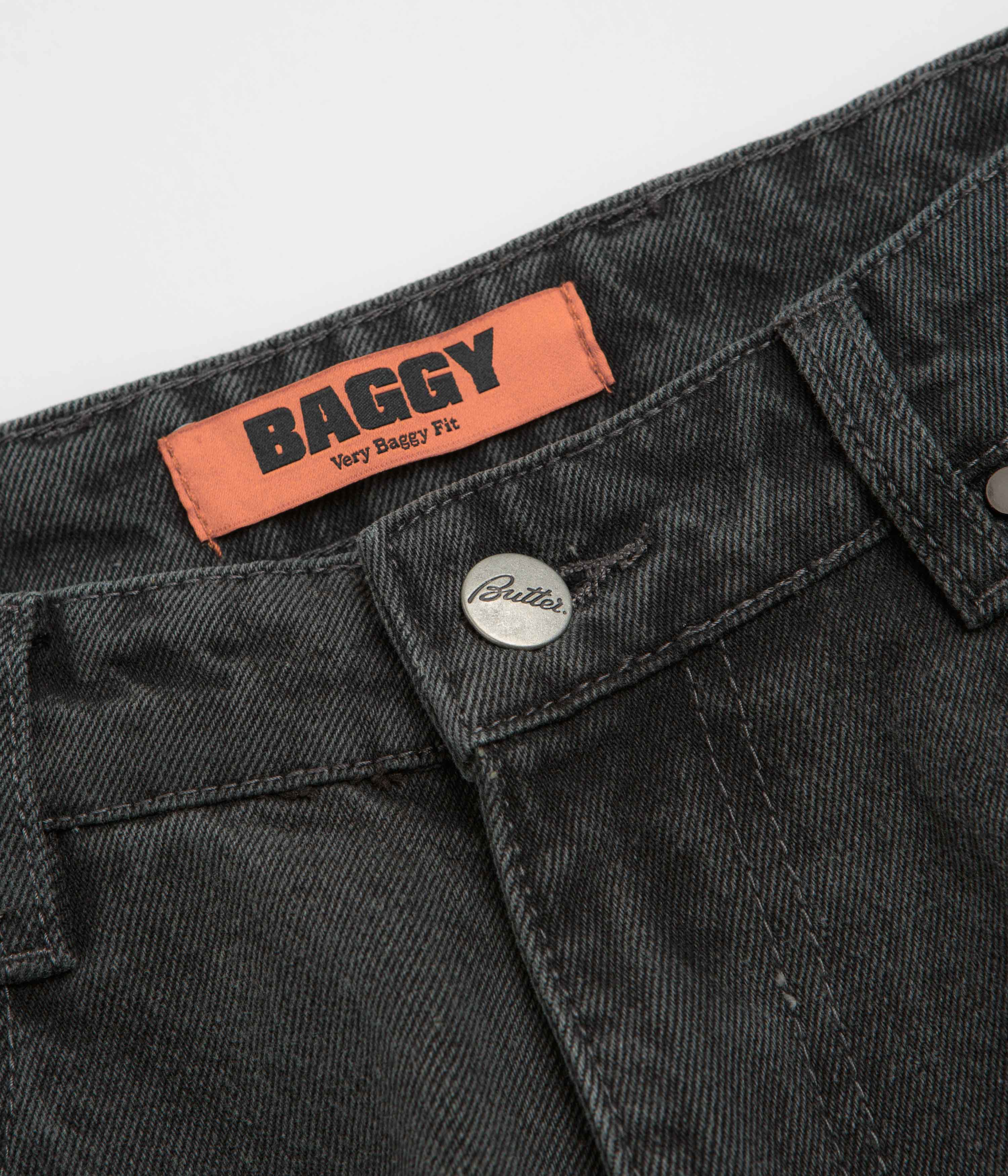 Butter Goods Garage Jeans - Faded Black - Image 5