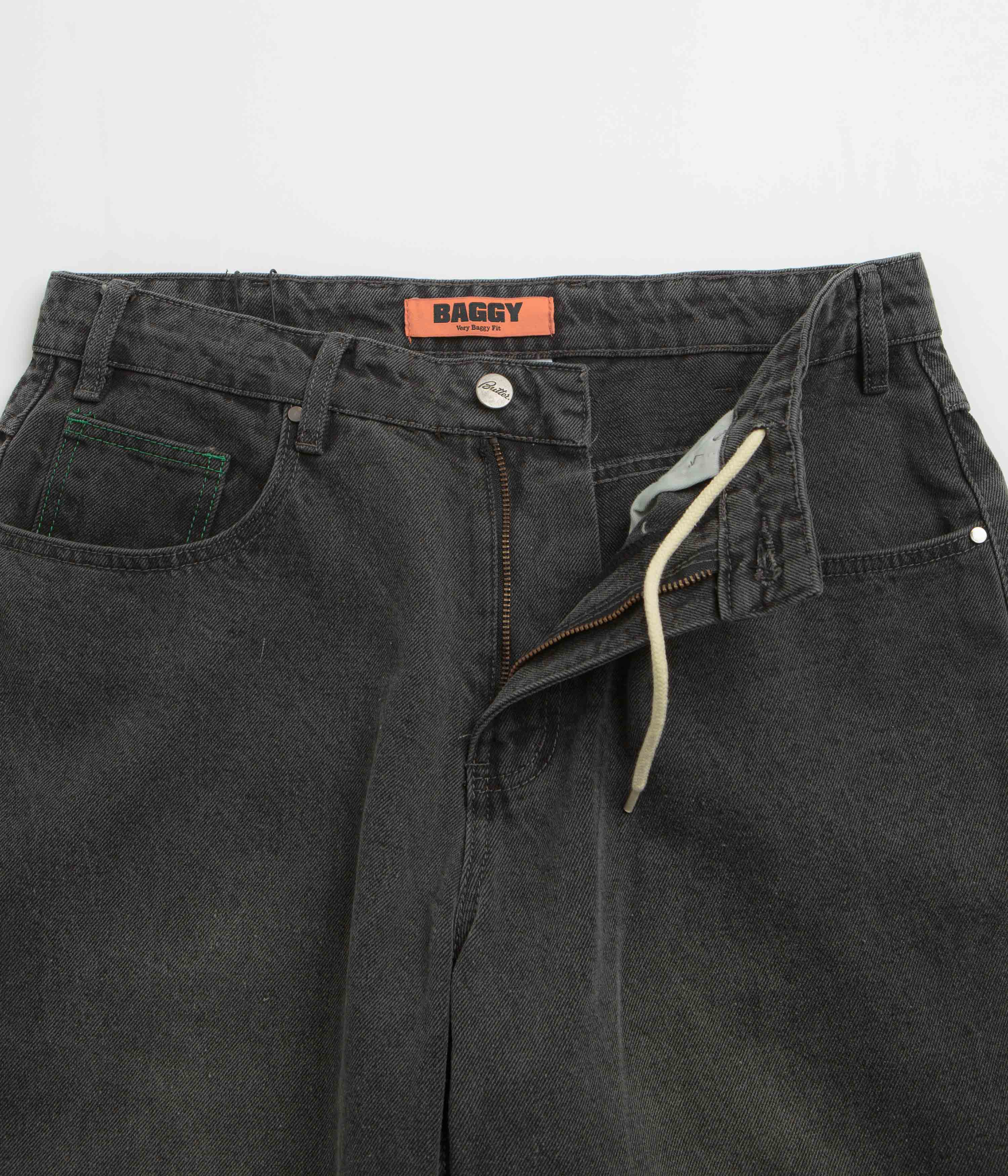 Butter Goods Garage Jeans - Faded Black - Image 6