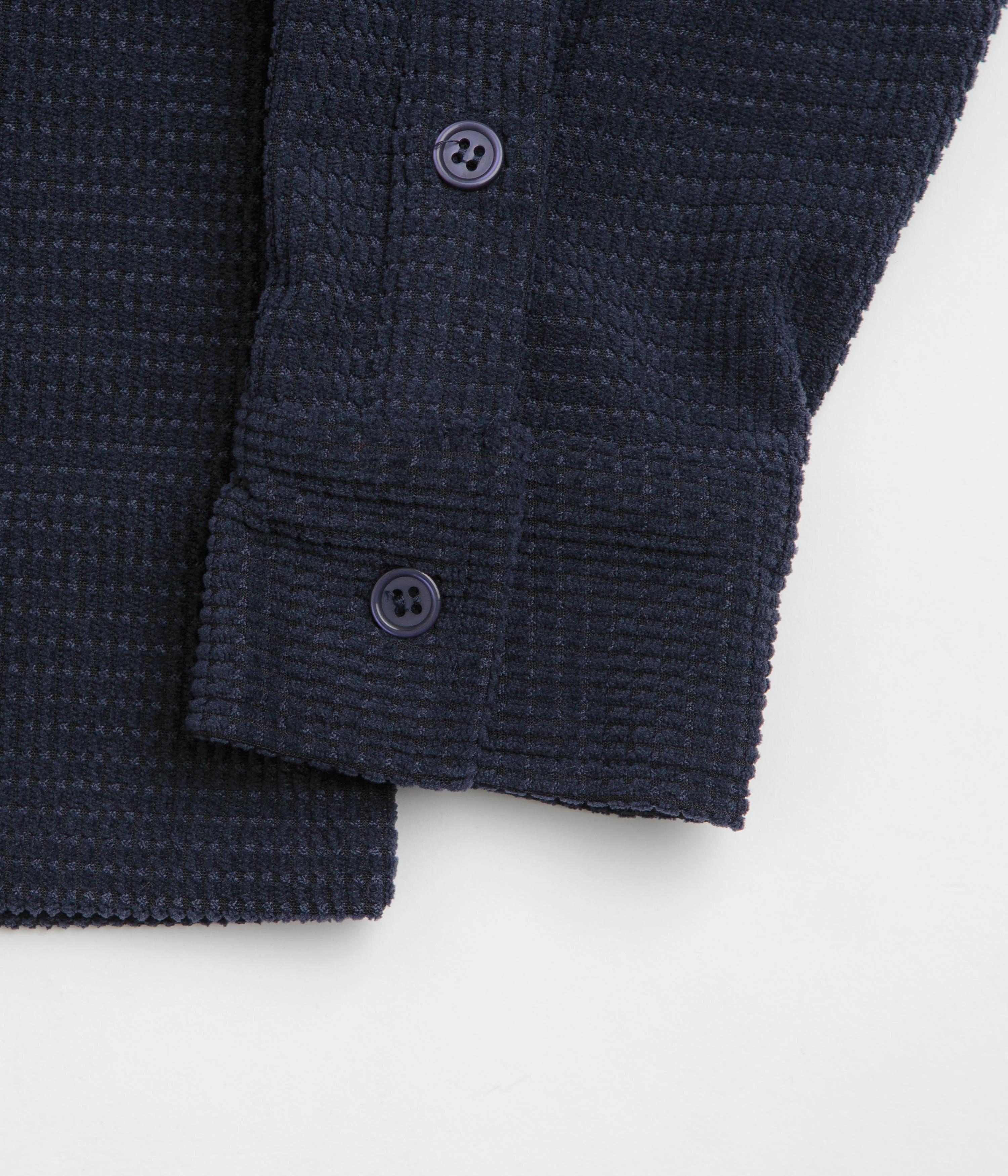 Butter Goods Grid Corduroy Overshirt - Navy - Image 5