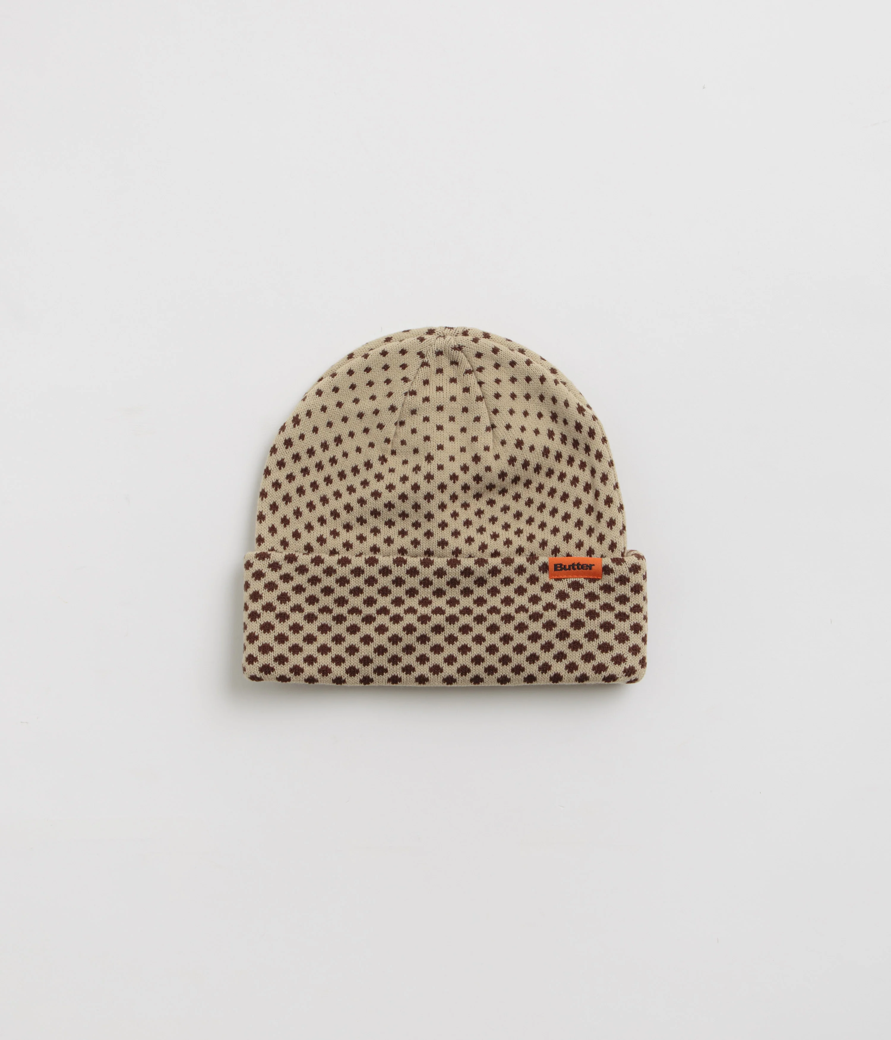 Butter Goods Halftone Cuff Beanie - Brown