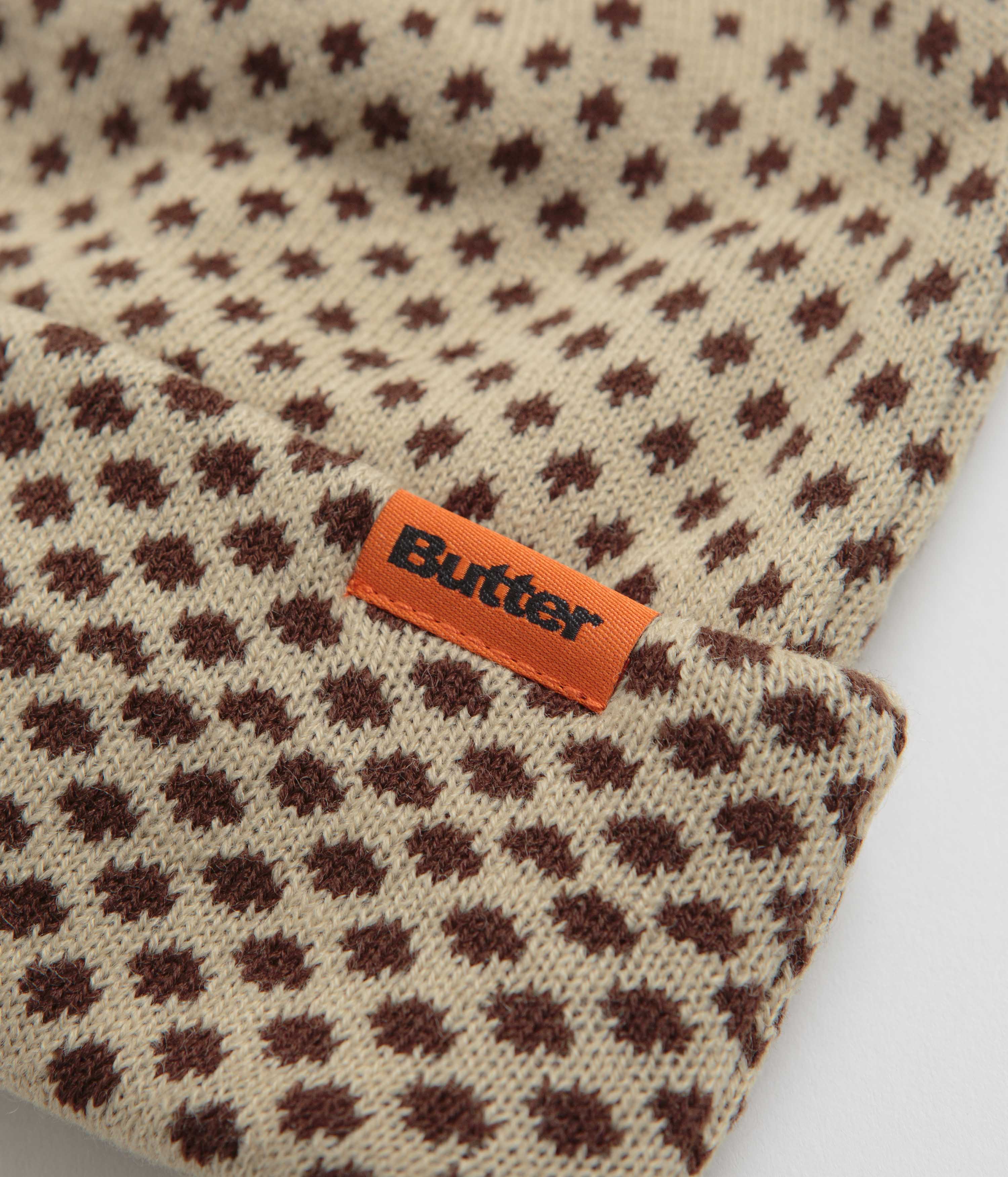 Butter Goods Halftone Cuff Beanie - Brown - Image 2